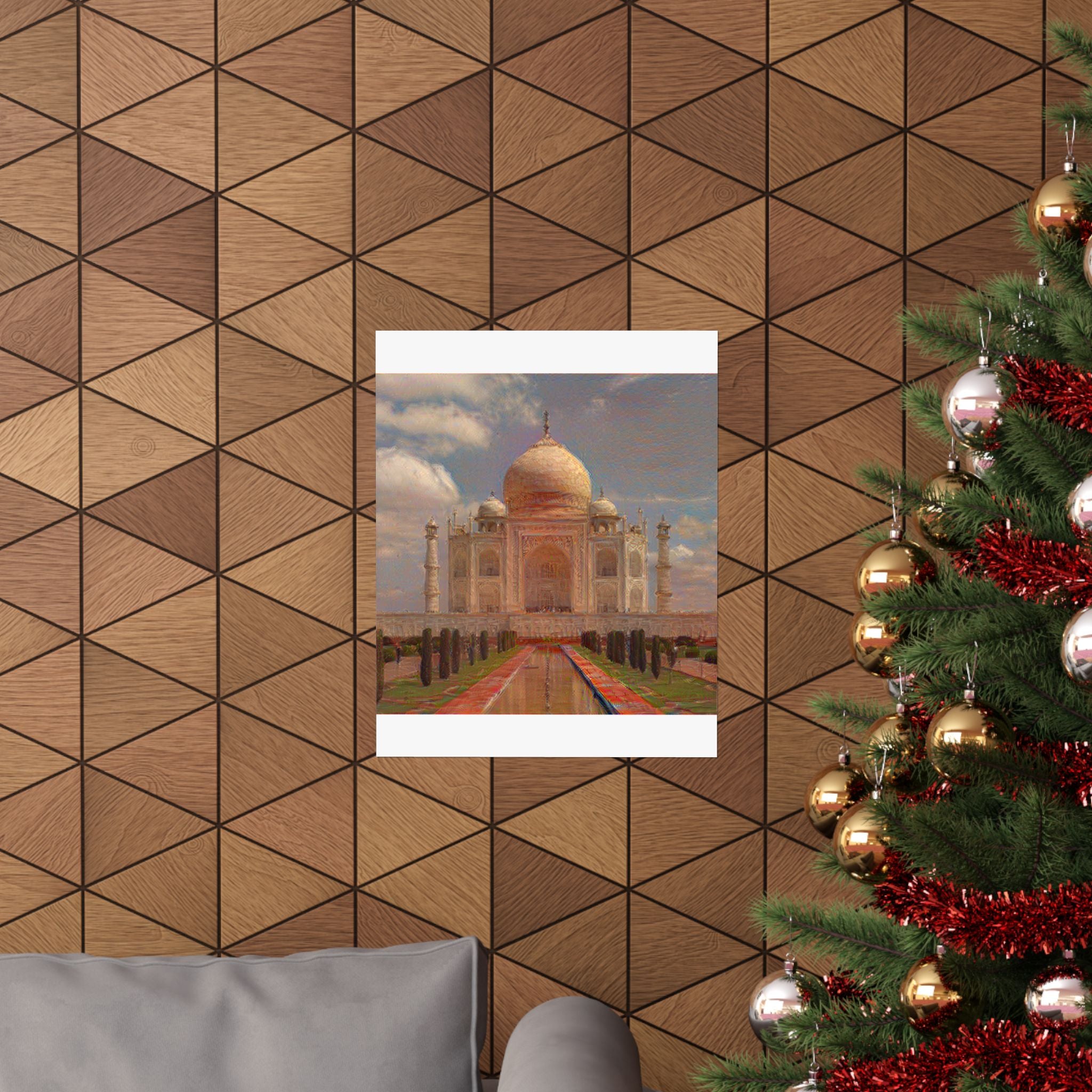 Taj Mahal in The Scream Style | Edvard Munch Inspired Art