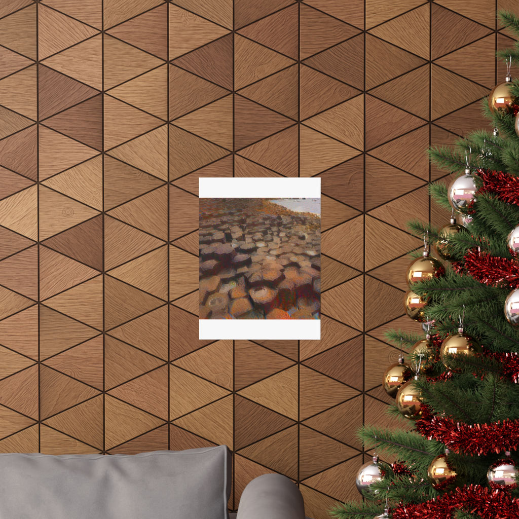 Giant's Causeway in The Scream Style | Edvard Munch Inspired Art