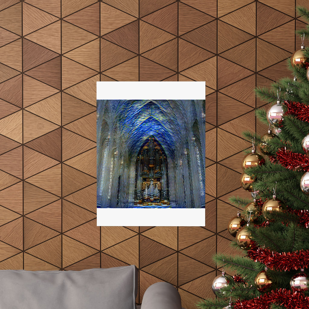 Hallgrimskirkja in Starry Night Style | Vincent van Gogh Inspired Art