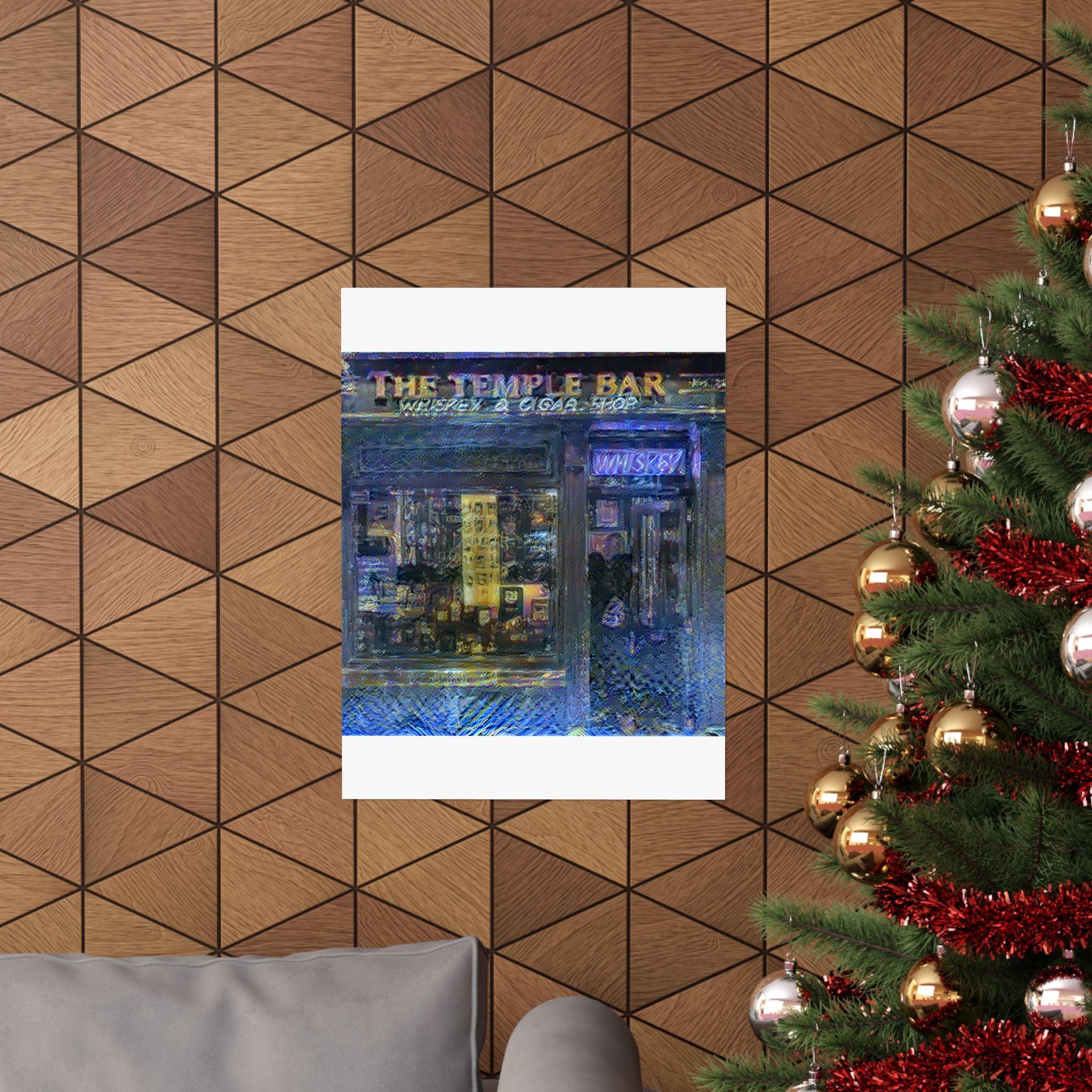 Temple Bar District in Starry Night Style | Vincent van Gogh Inspired Art