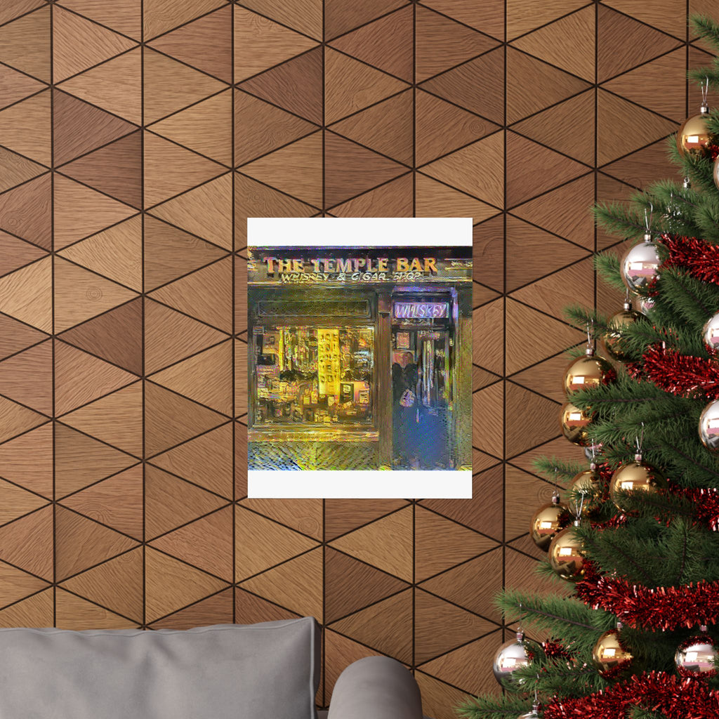 Temple Bar District in Cafe Terrace at Night Style | Vincent van Gogh Inspired Art