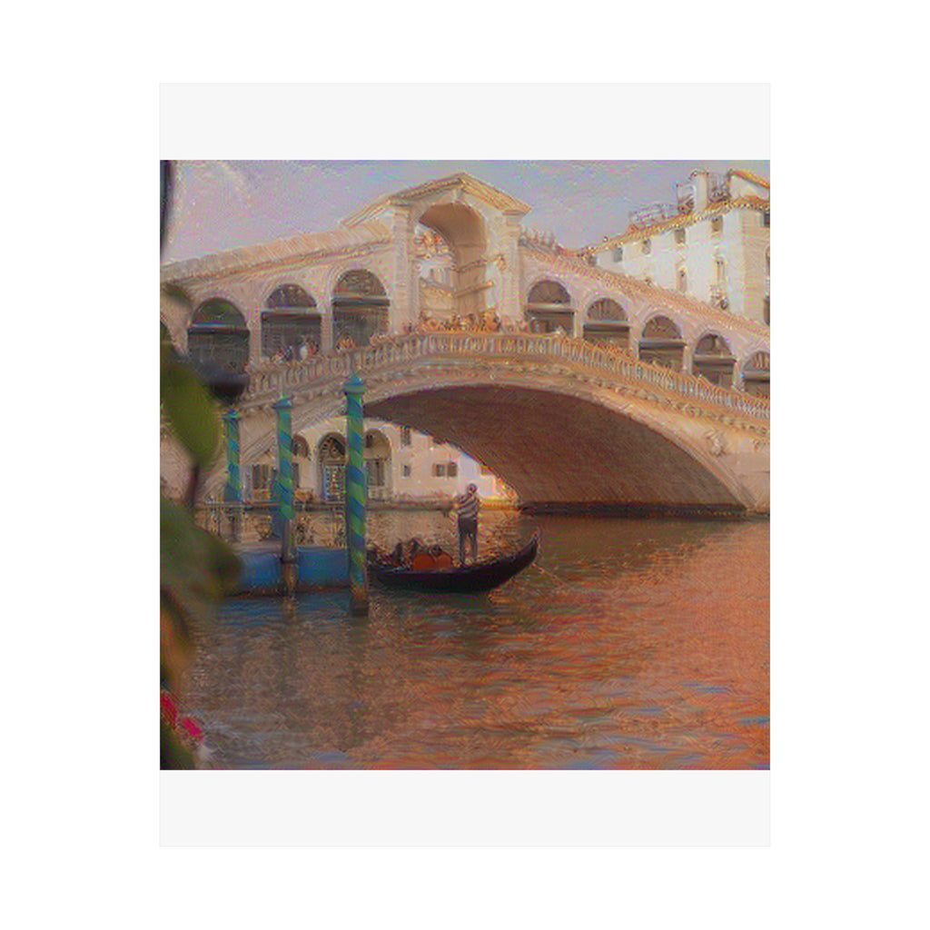 Rialto Bridge in The Scream Style | Edvard Munch Inspired Art