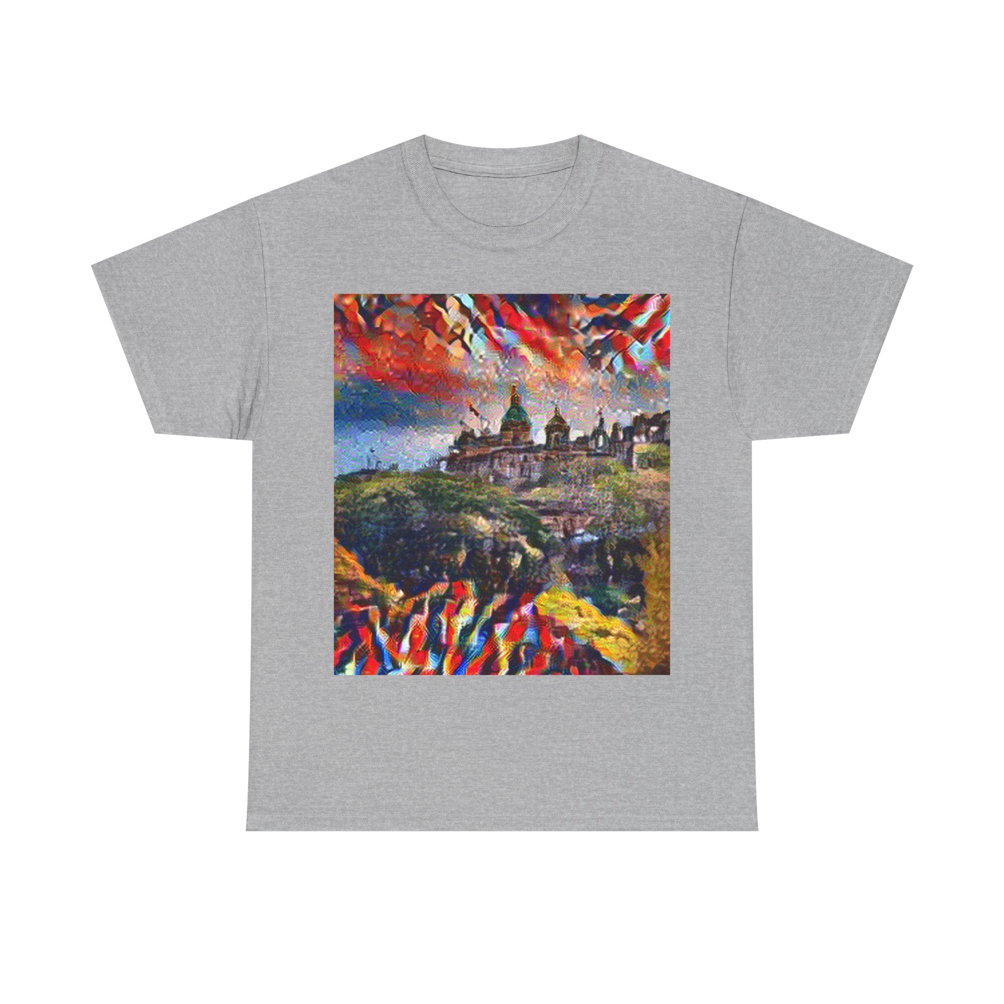 Edinburgh Old Town in Composition VII Style | Wassily Kandinsky Inspired Art