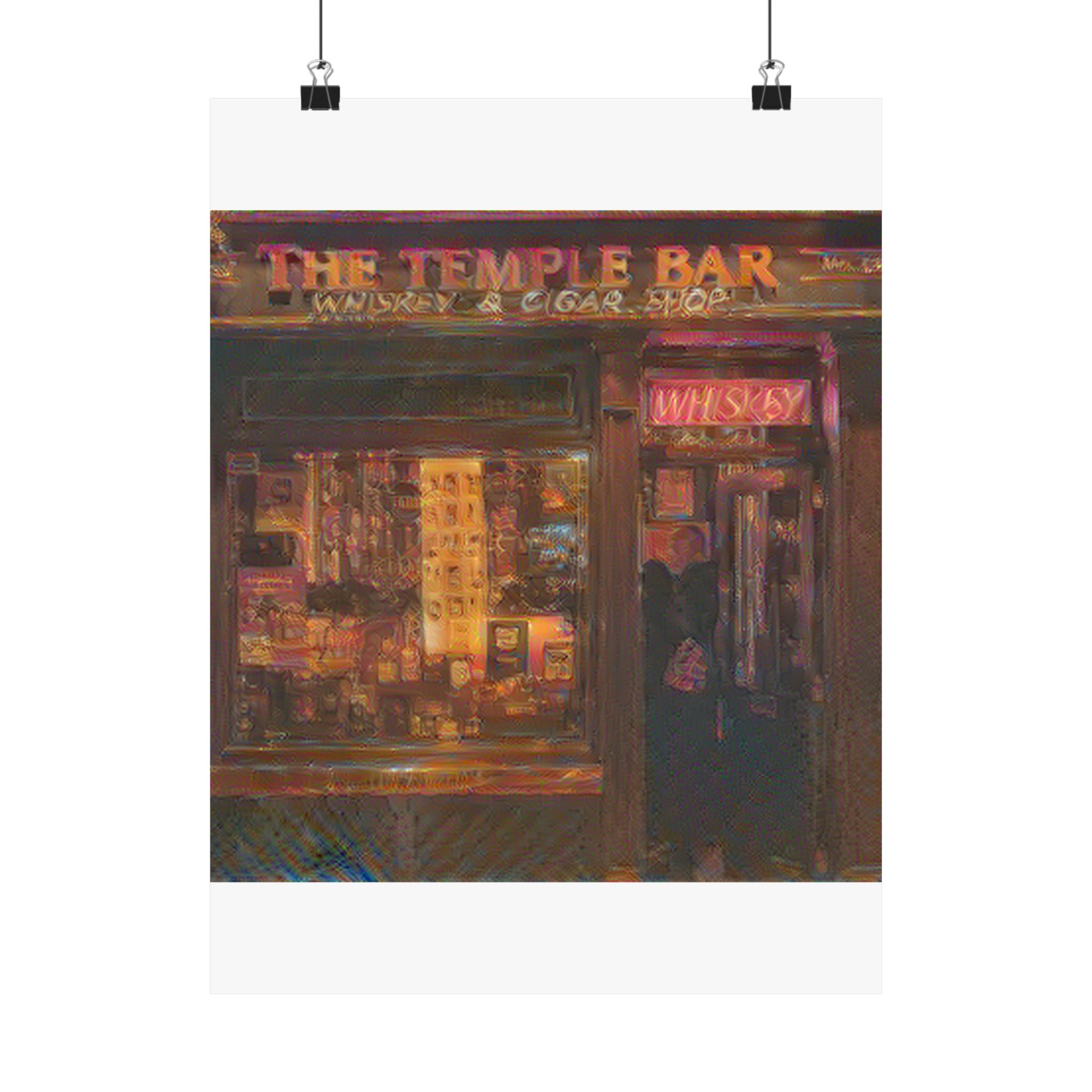 Temple Bar District in The Scream Style | Edvard Munch Inspired Art