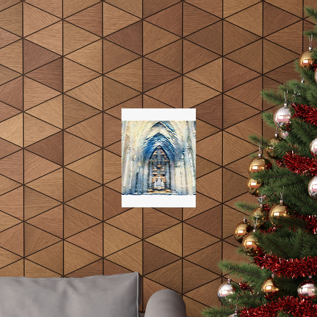 Hallgrimskirkja in The Great Wave off Kanagawa Style | Katsushika Hokusai Inspired Art