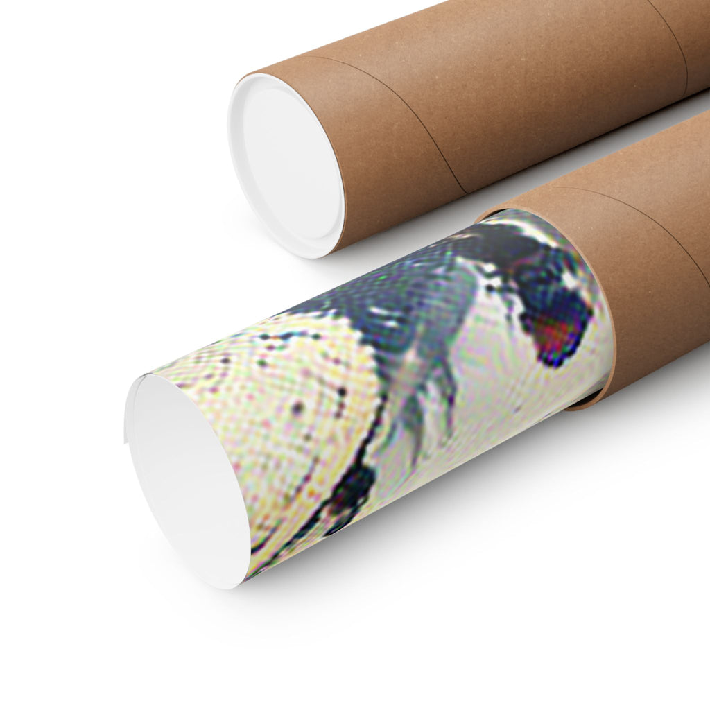 Santorini in The Great Wave off Kanagawa Style | Katsushika Hokusai Inspired Art