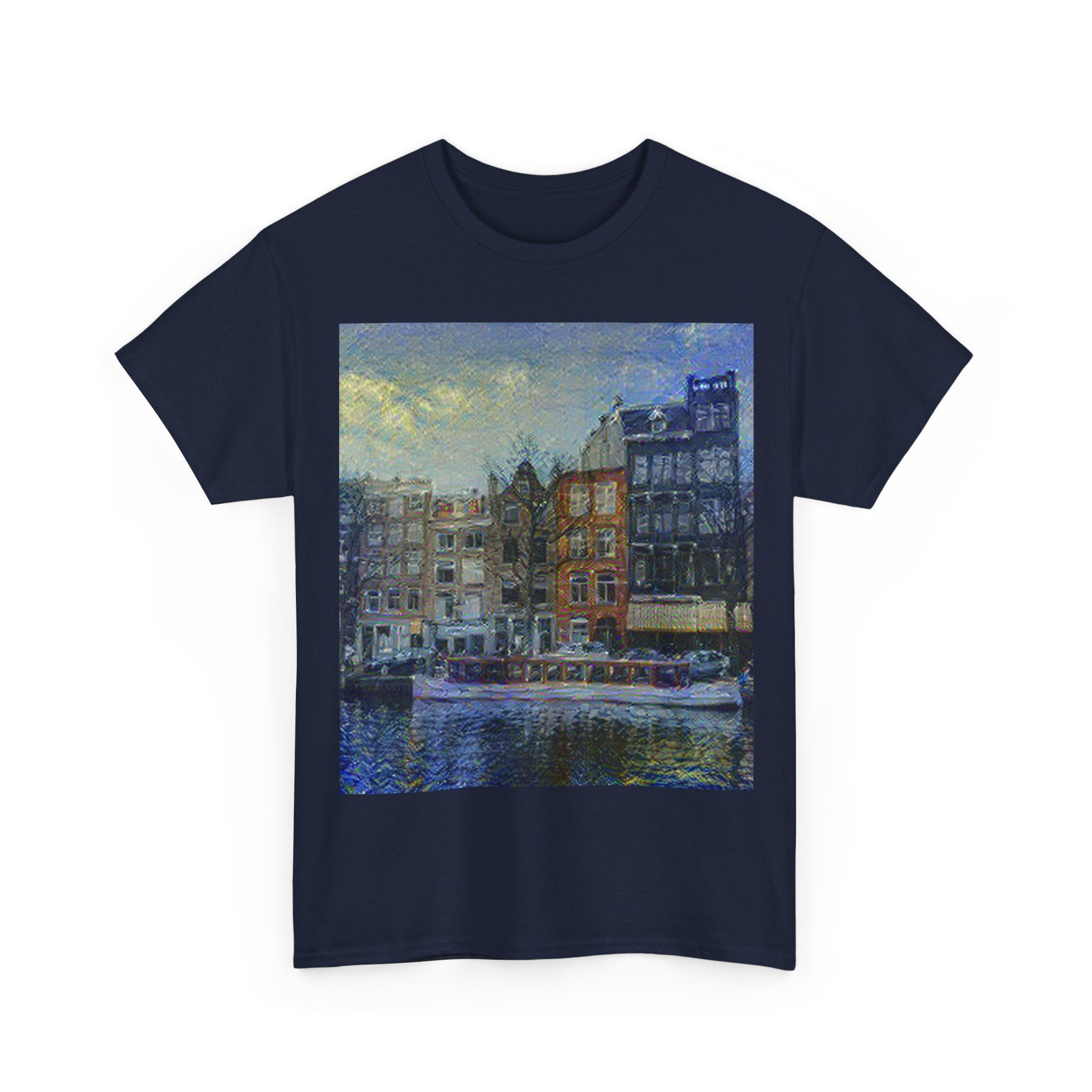 Amsterdam Canal Ring in Starry Night Style | Vincent van Gogh Inspired Art