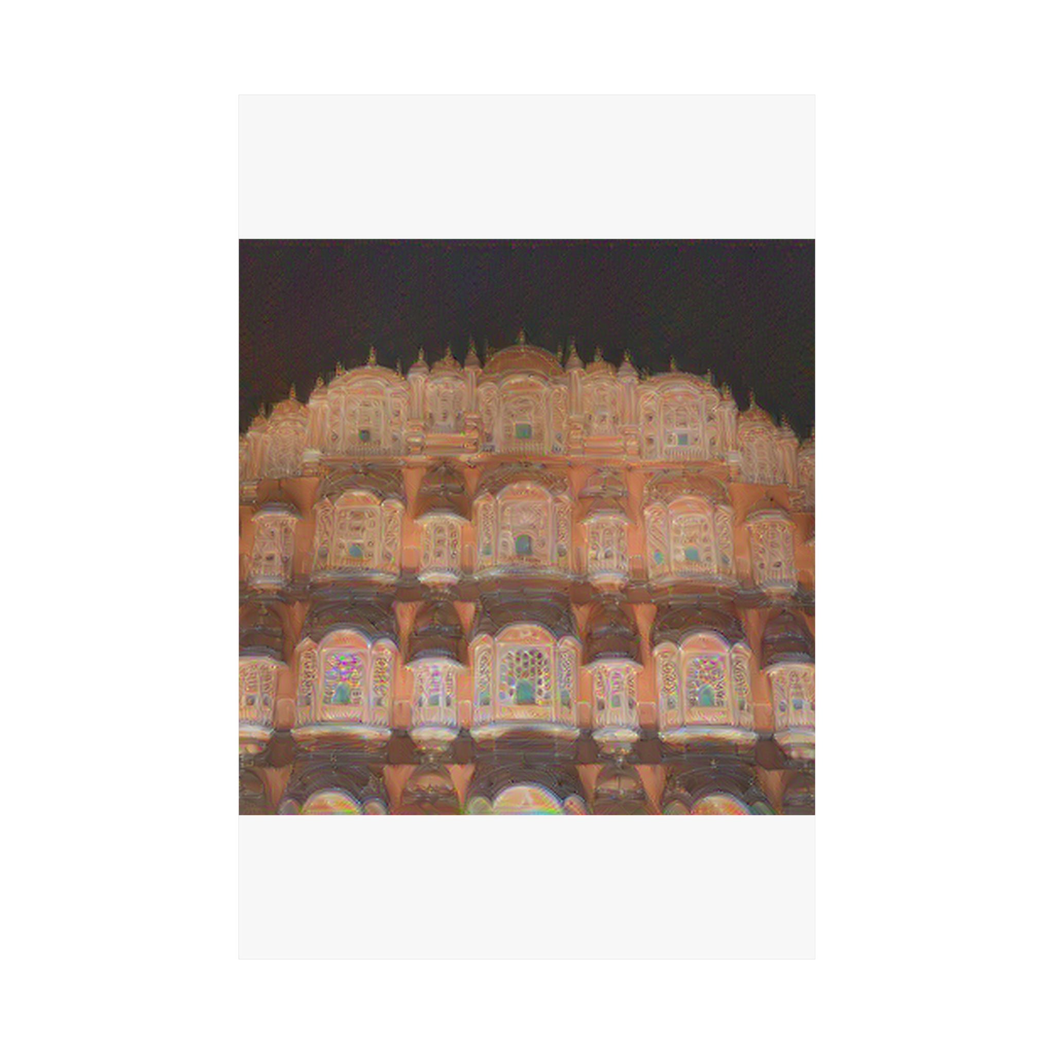 Hawa Mahal in The Scream Style | Edvard Munch Inspired Art