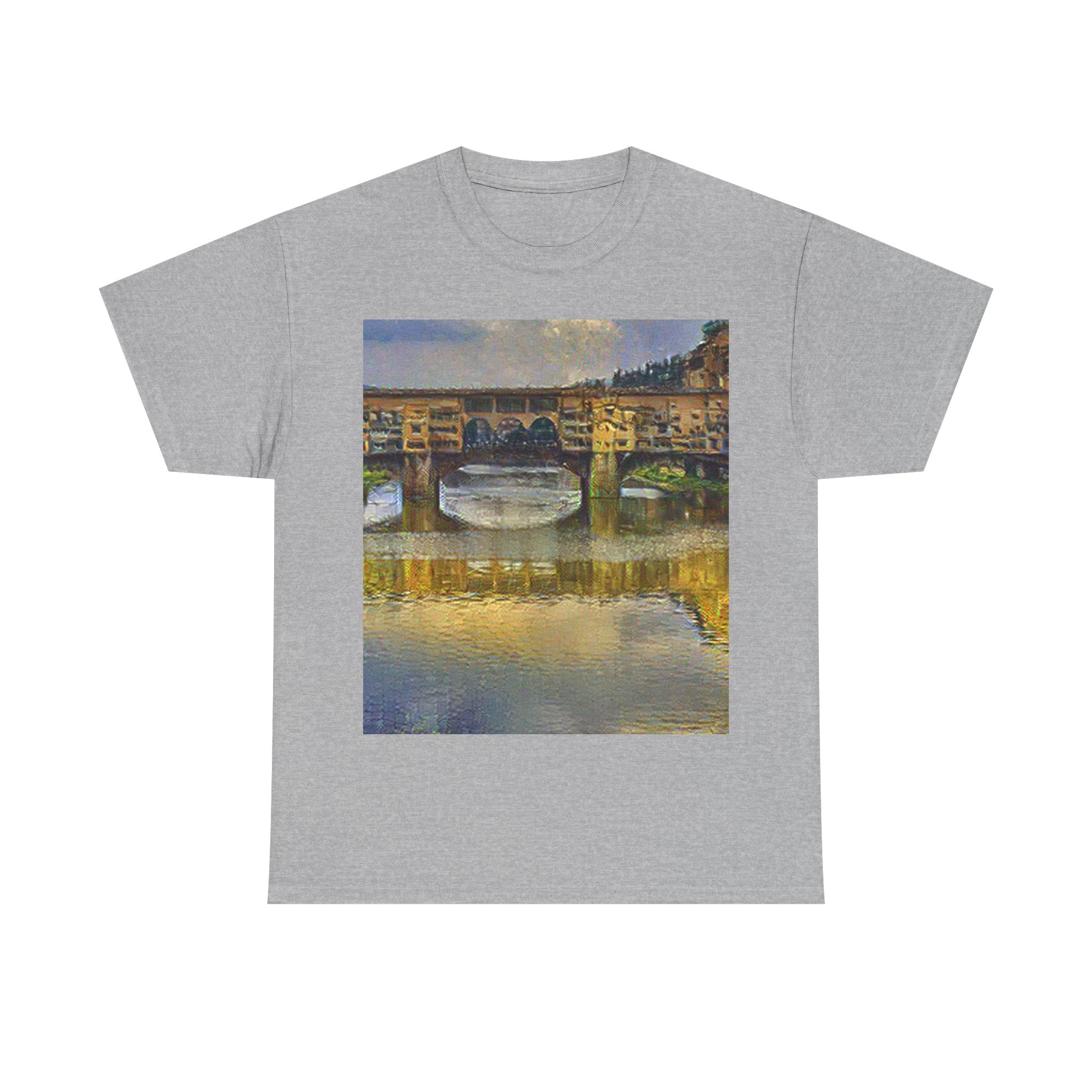 Ponte Vecchio in Cafe Terrace at Night Style | Vincent van Gogh Inspired Art