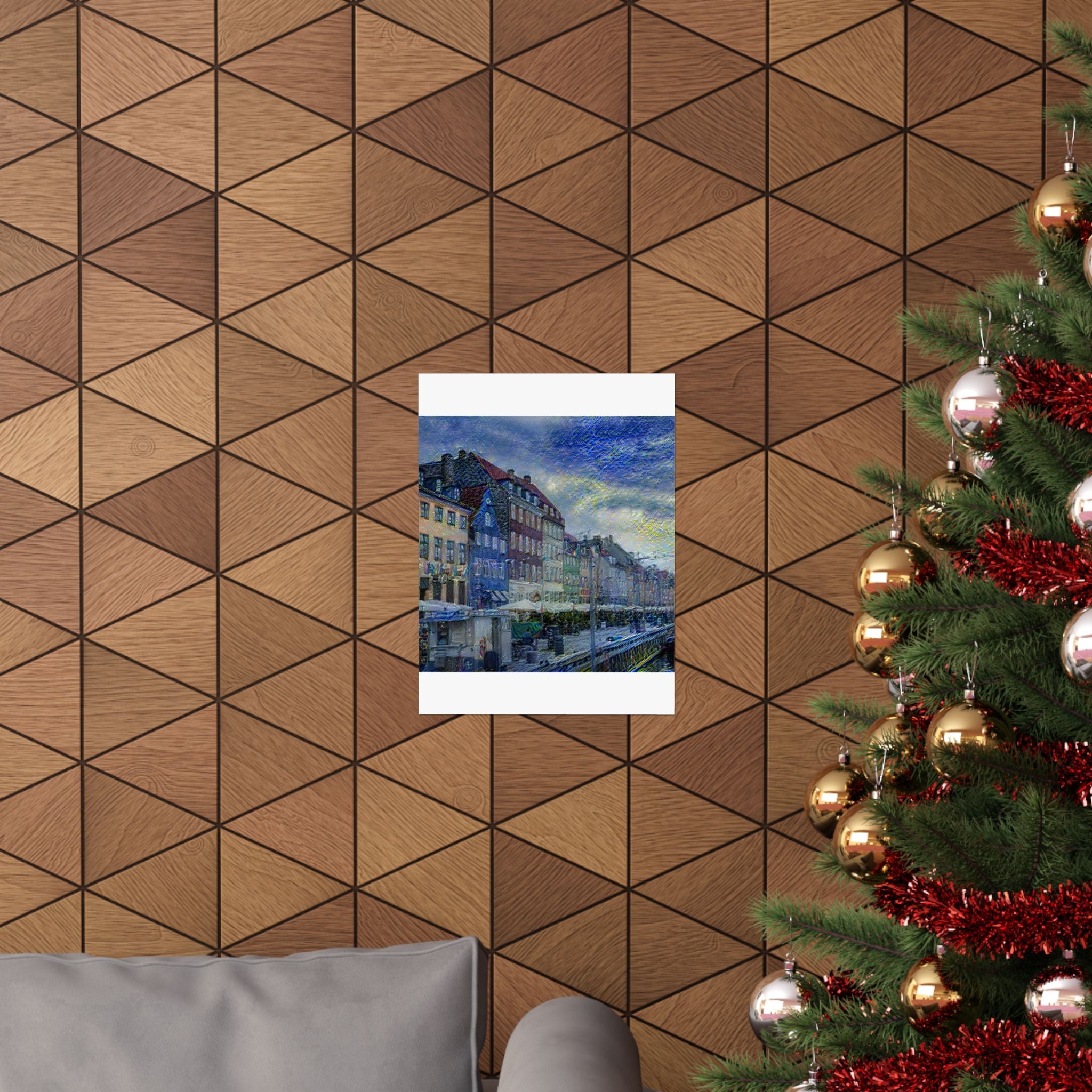 Nyhavn in Starry Night Style | Vincent van Gogh Inspired Art