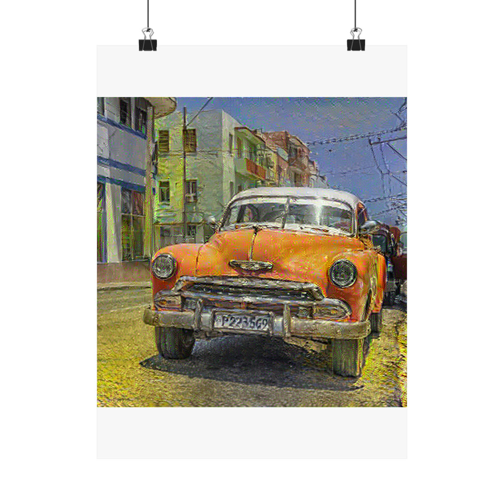 Old Havana in Cafe Terrace at Night Style | Vincent van Gogh Inspired Art