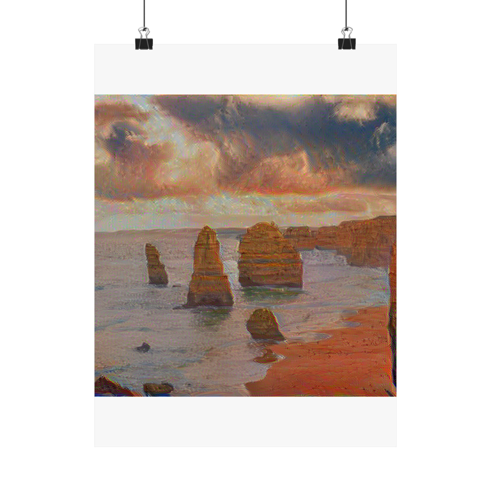 Twelve Apostles in The Scream Style | Edvard Munch Inspired Art