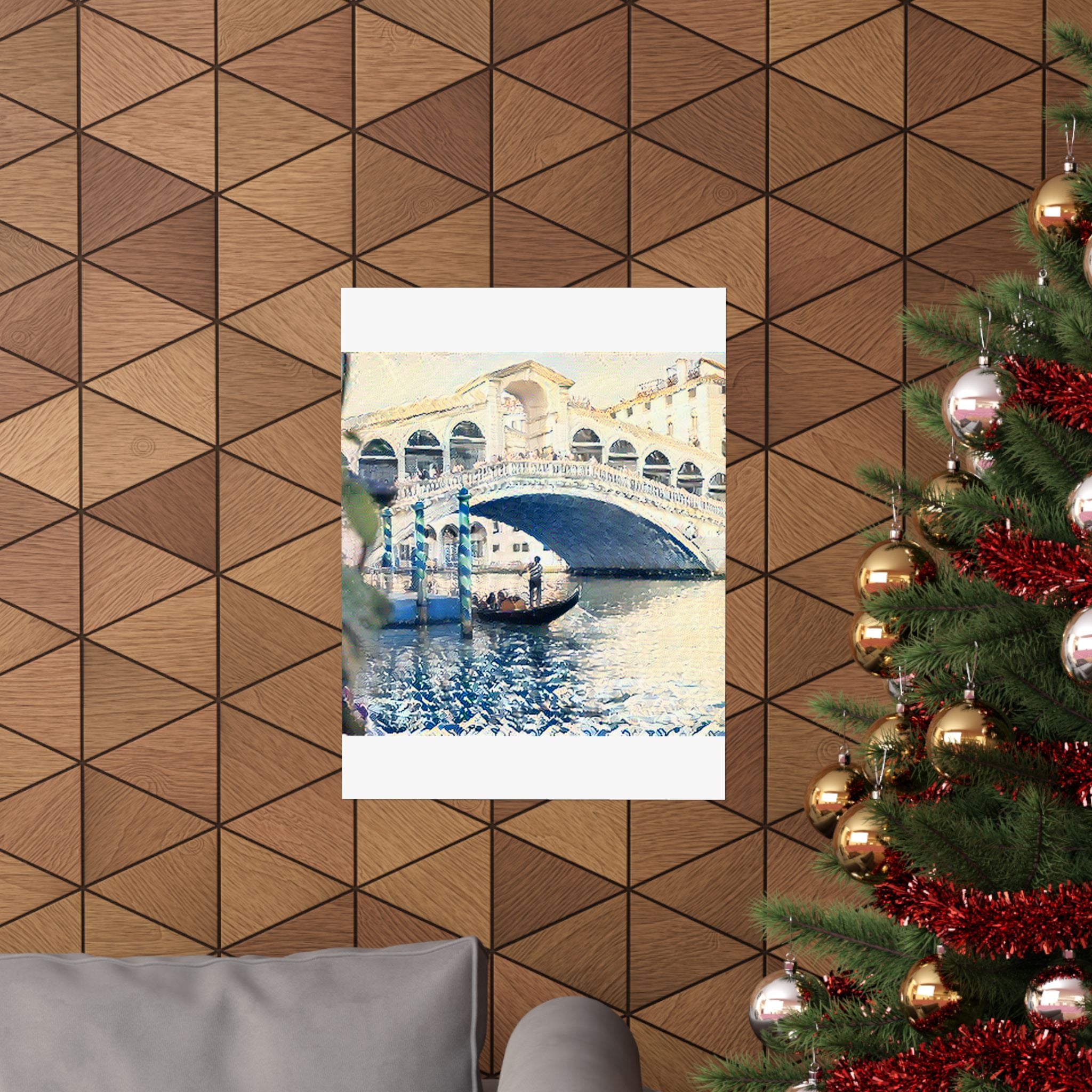 Rialto Bridge in The Great Wave off Kanagawa Style | Katsushika Hokusai Inspired Art