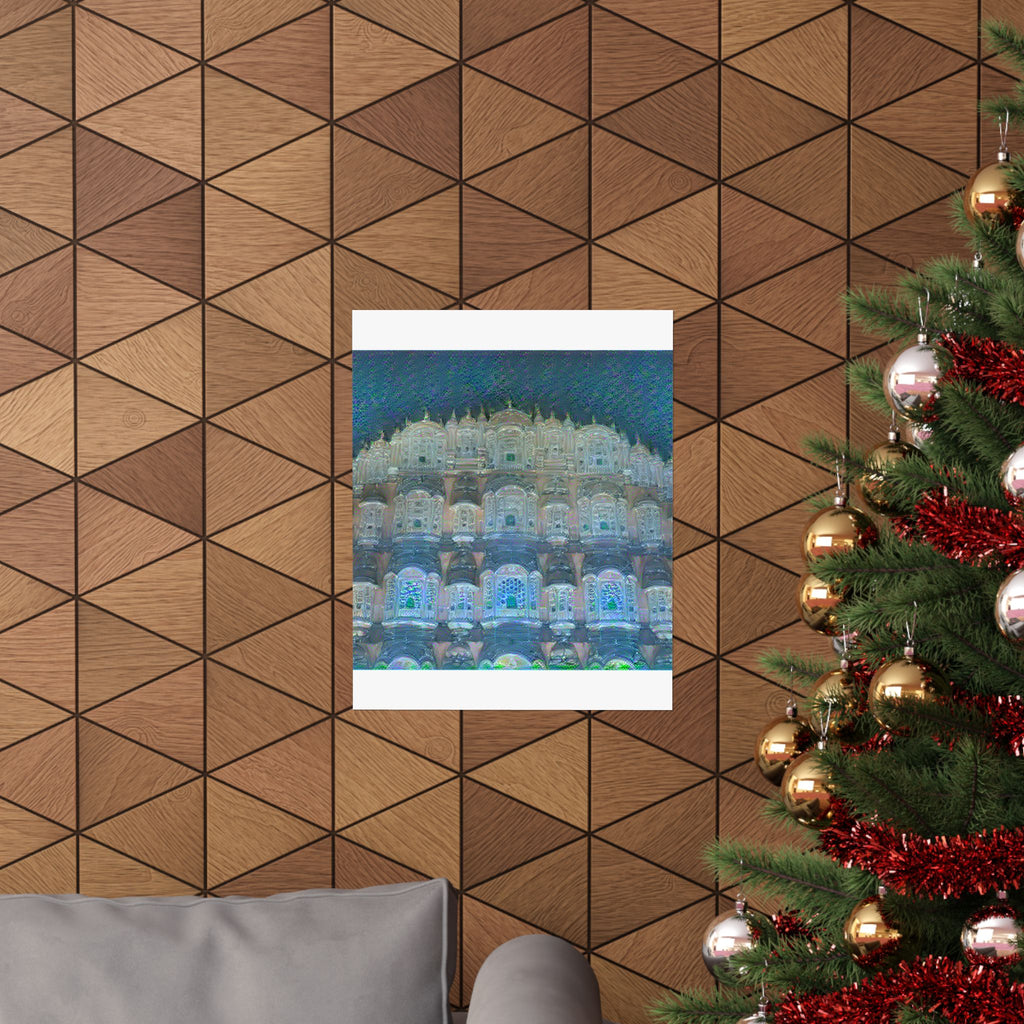 Hawa Mahal in Water Lilies Style | Claude Monet Inspired Art