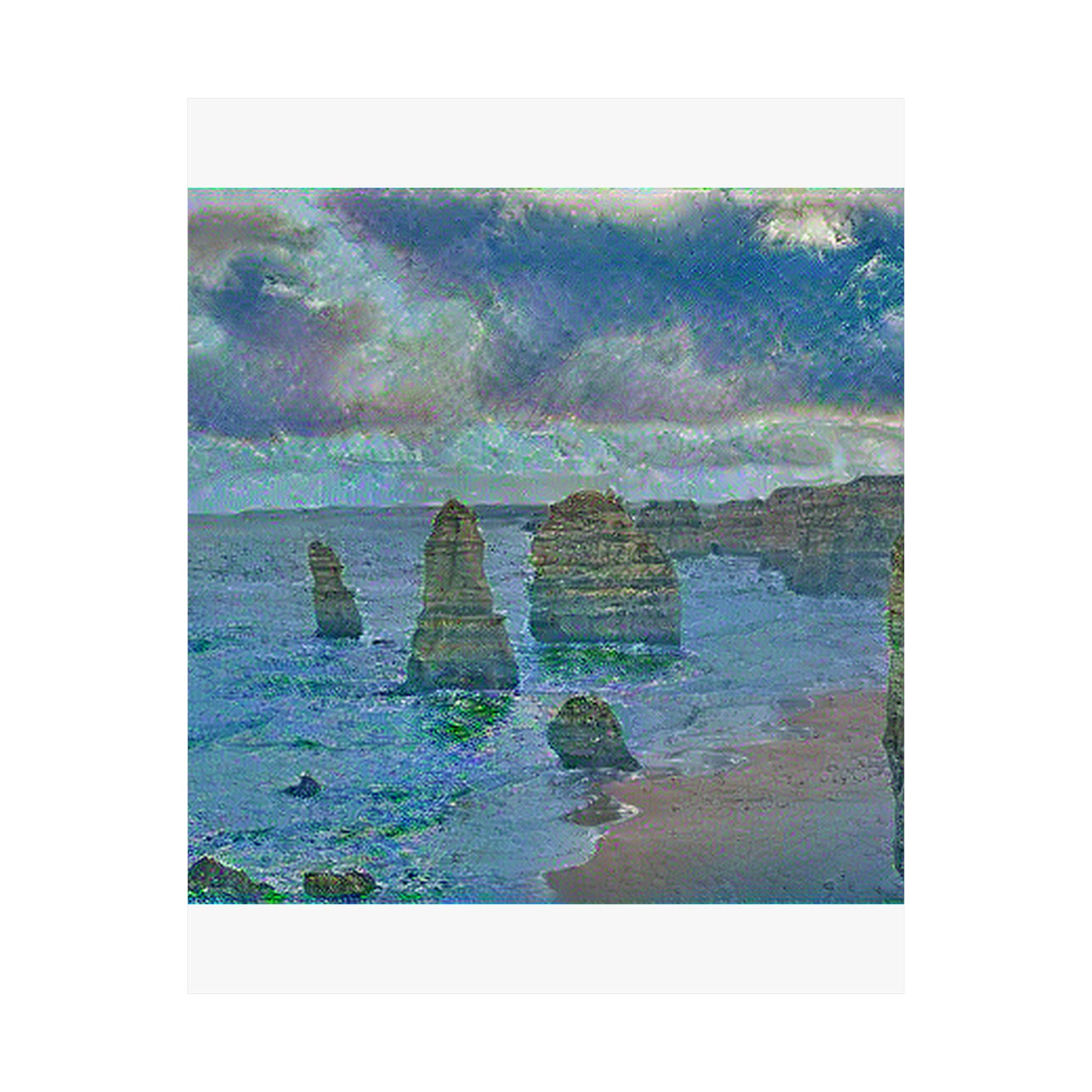 Twelve Apostles in Water Lilies Style | Claude Monet Inspired Art