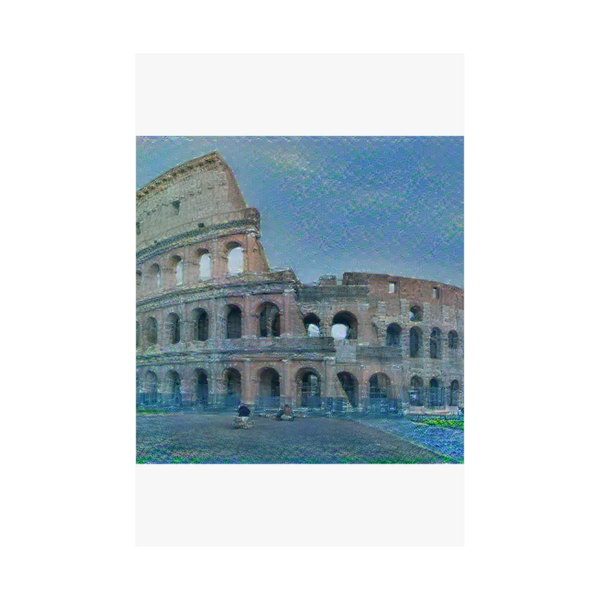 Colosseum in Water Lilies Style - Poster Print