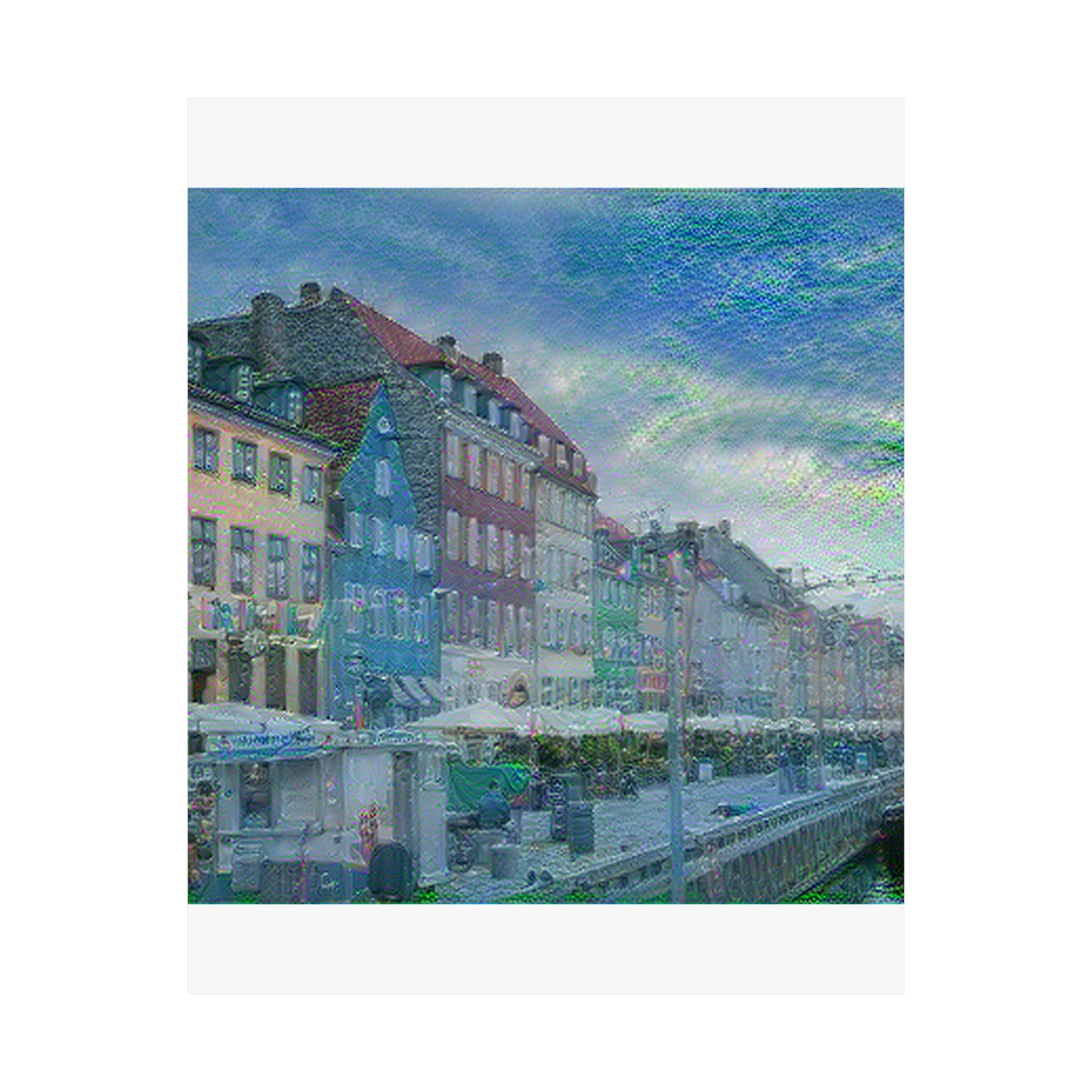 Nyhavn in Water Lilies Style | Claude Monet Inspired Art