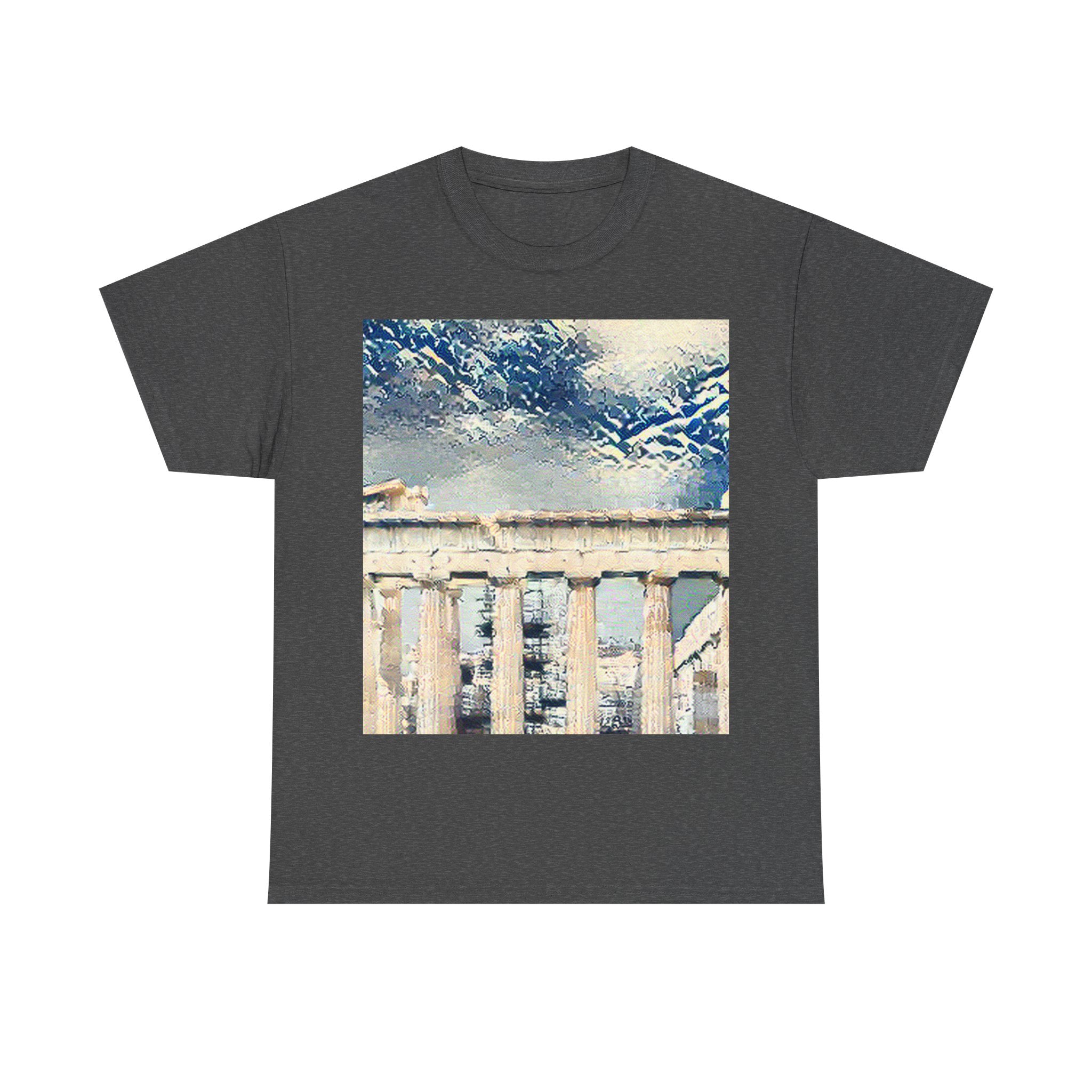 Acropolis Athens in Great Wave Style - T-Shirt Gift