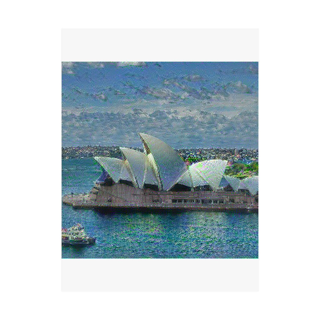 Sydney Opera in Water Lilies Style - Poster Print
