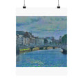 Ha'penny Bridge in Water Lilies Style | Claude Monet Inspired Art