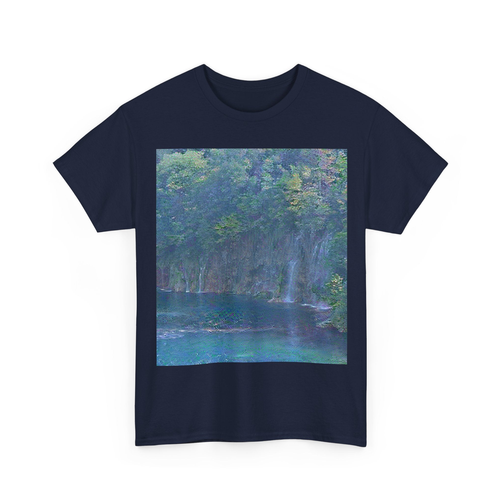 Plitvice Lakes in Water Lilies Style | Claude Monet Inspired Art