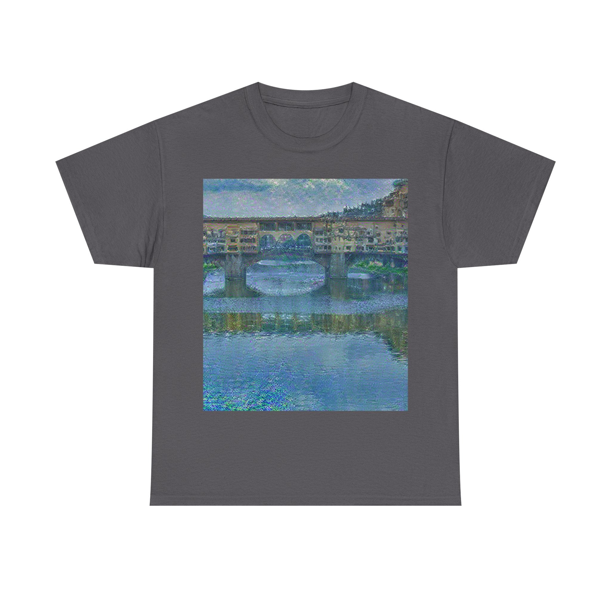 Ponte Vecchio in Water Lilies Style | Claude Monet Inspired Art
