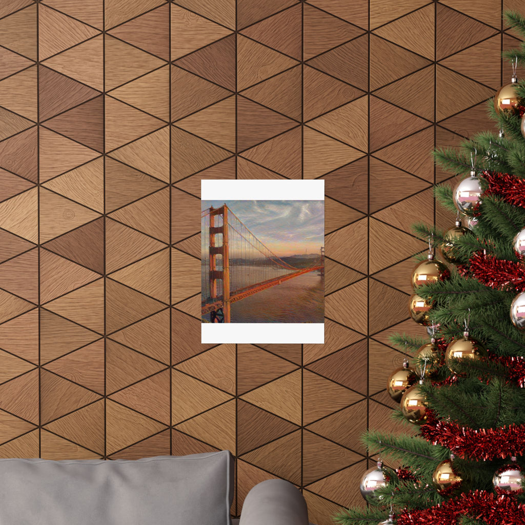 Golden Gate Bridge in The Scream Style | Edvard Munch Inspired Art