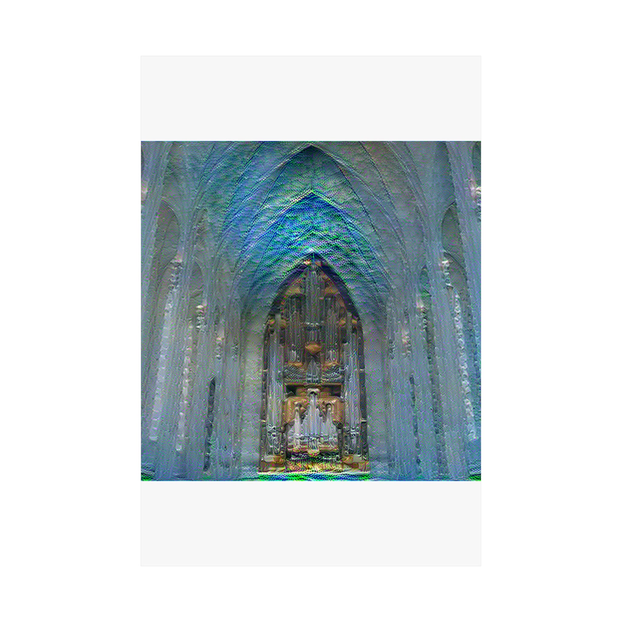 Hallgrimskirkja in Water Lilies Style | Claude Monet Inspired Art