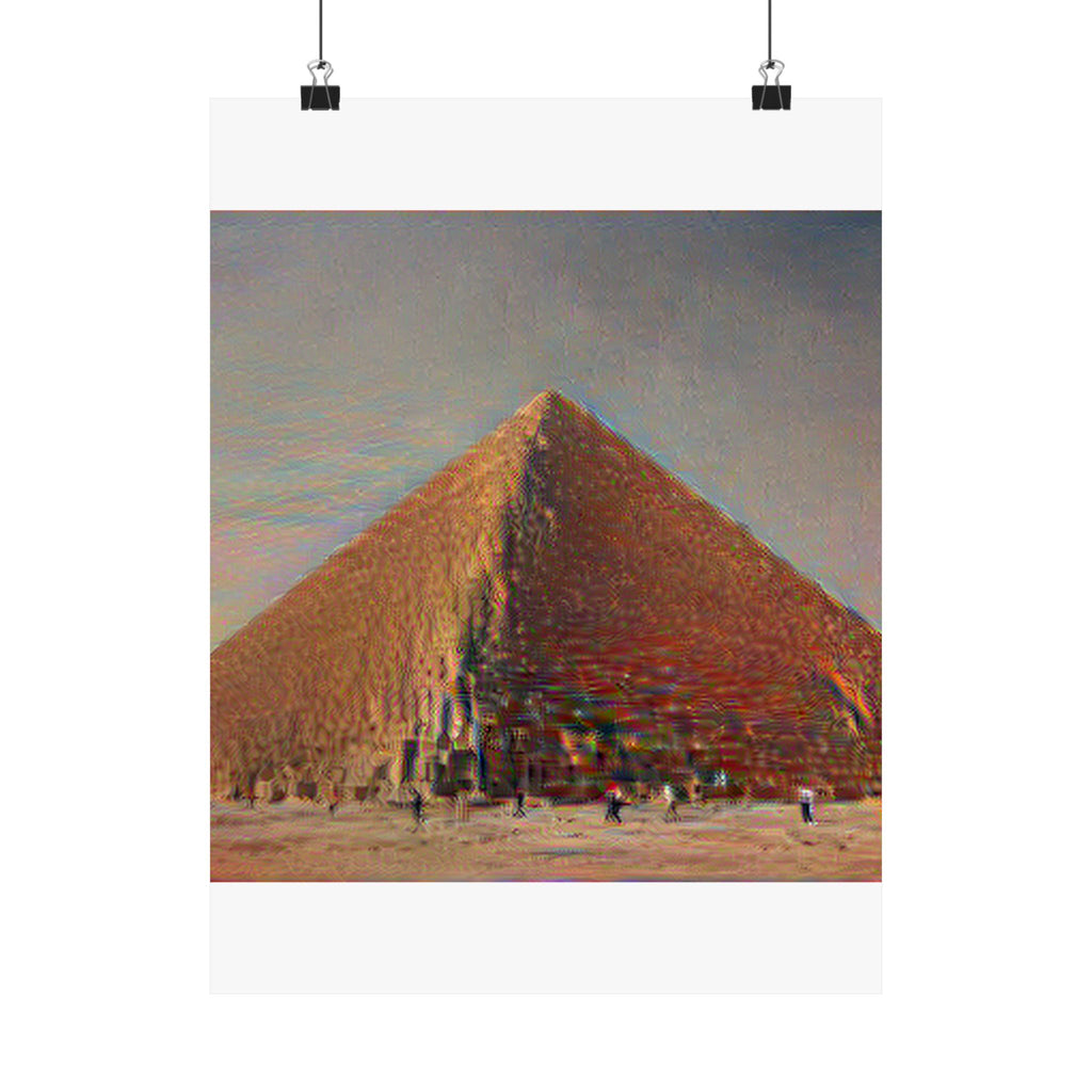 Pyramids of Giza in The Scream Style | Edvard Munch Inspired Art