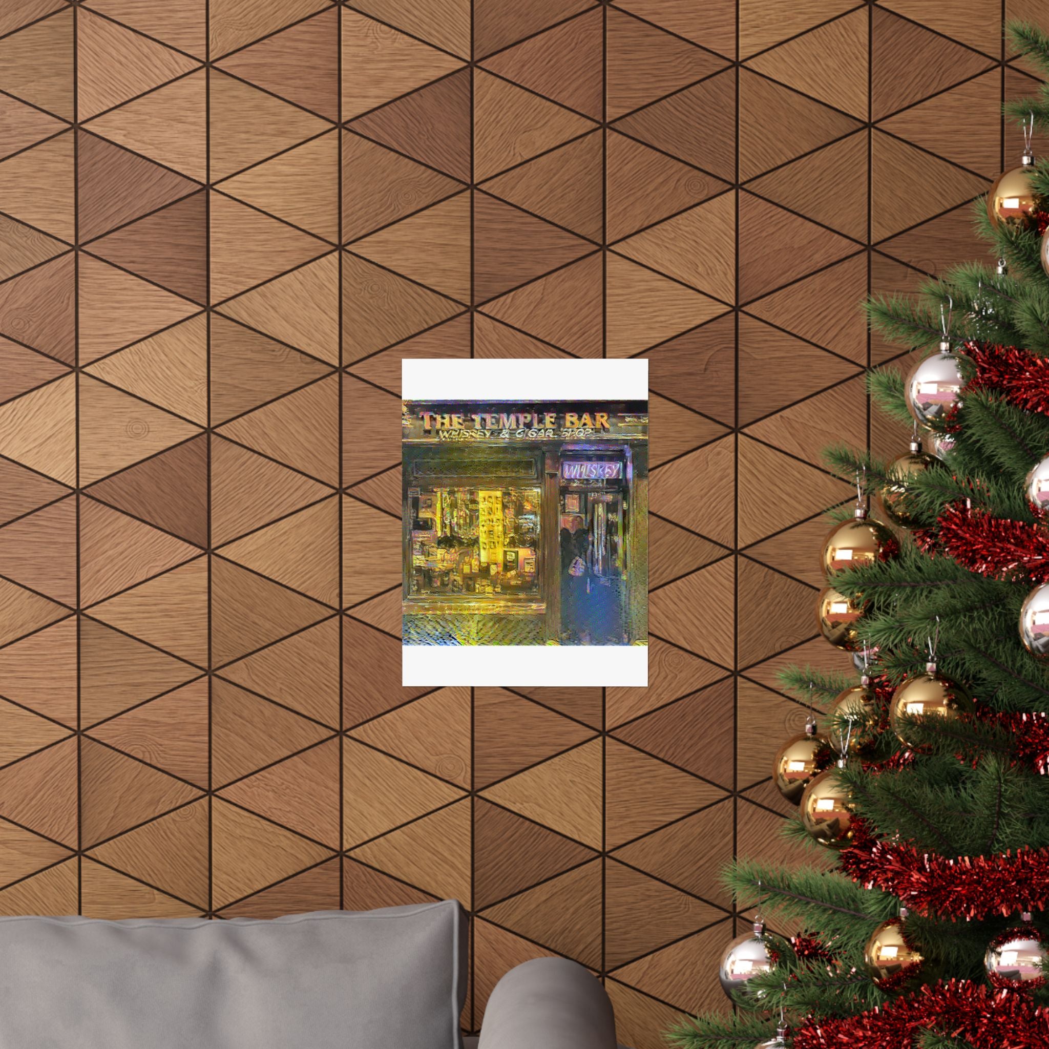 Temple Bar District in Cafe Terrace at Night Style | Vincent van Gogh Inspired Art