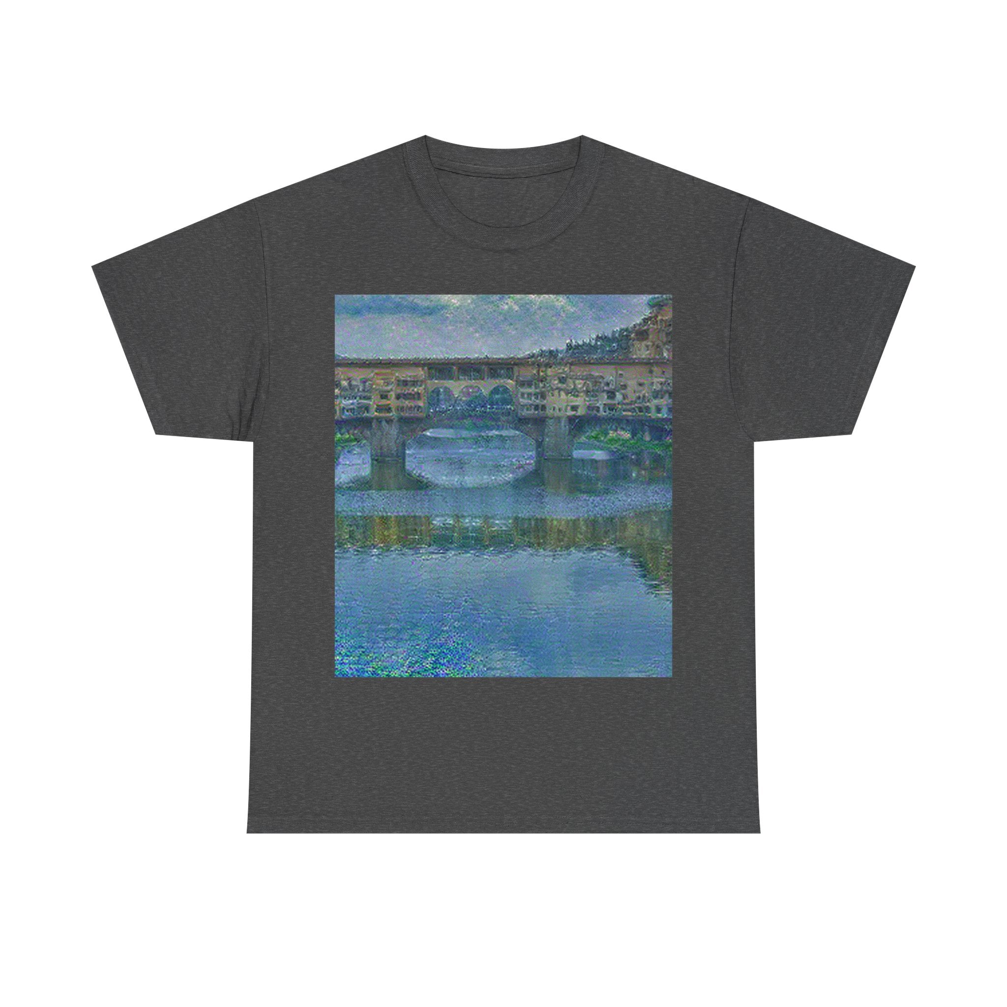 Ponte Vecchio in Water Lilies Style | Claude Monet Inspired Art