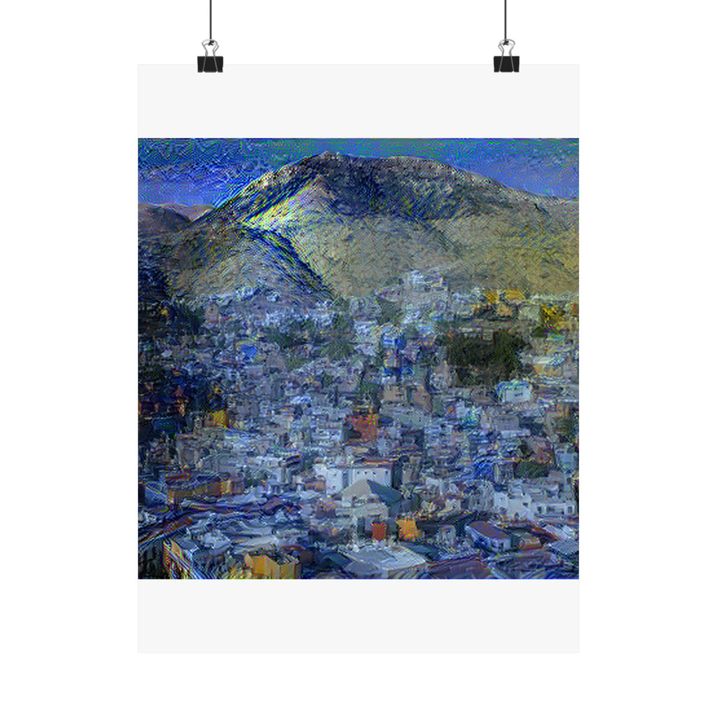 Guanajuato in Starry Night Style | Vincent van Gogh Inspired Art