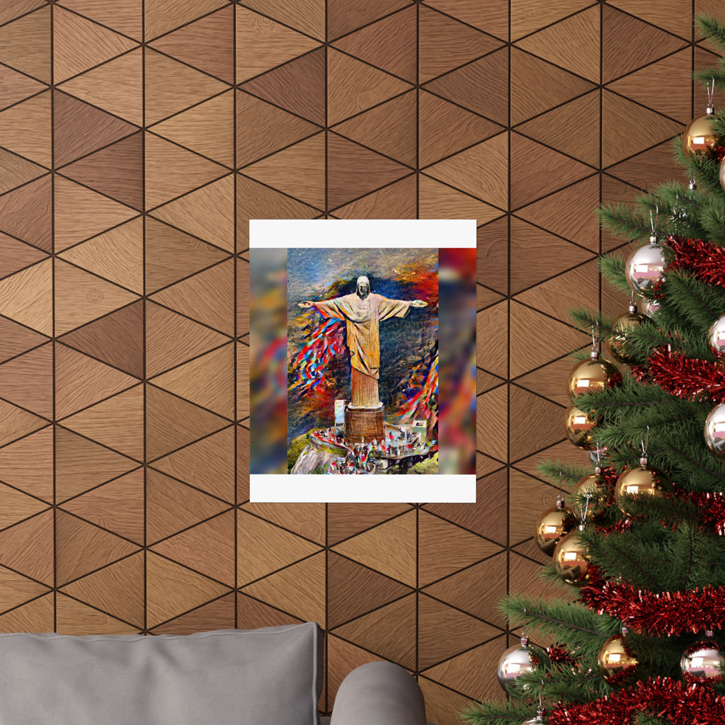 Christ the Redeemer in Composition VII Style - Art Poster Print