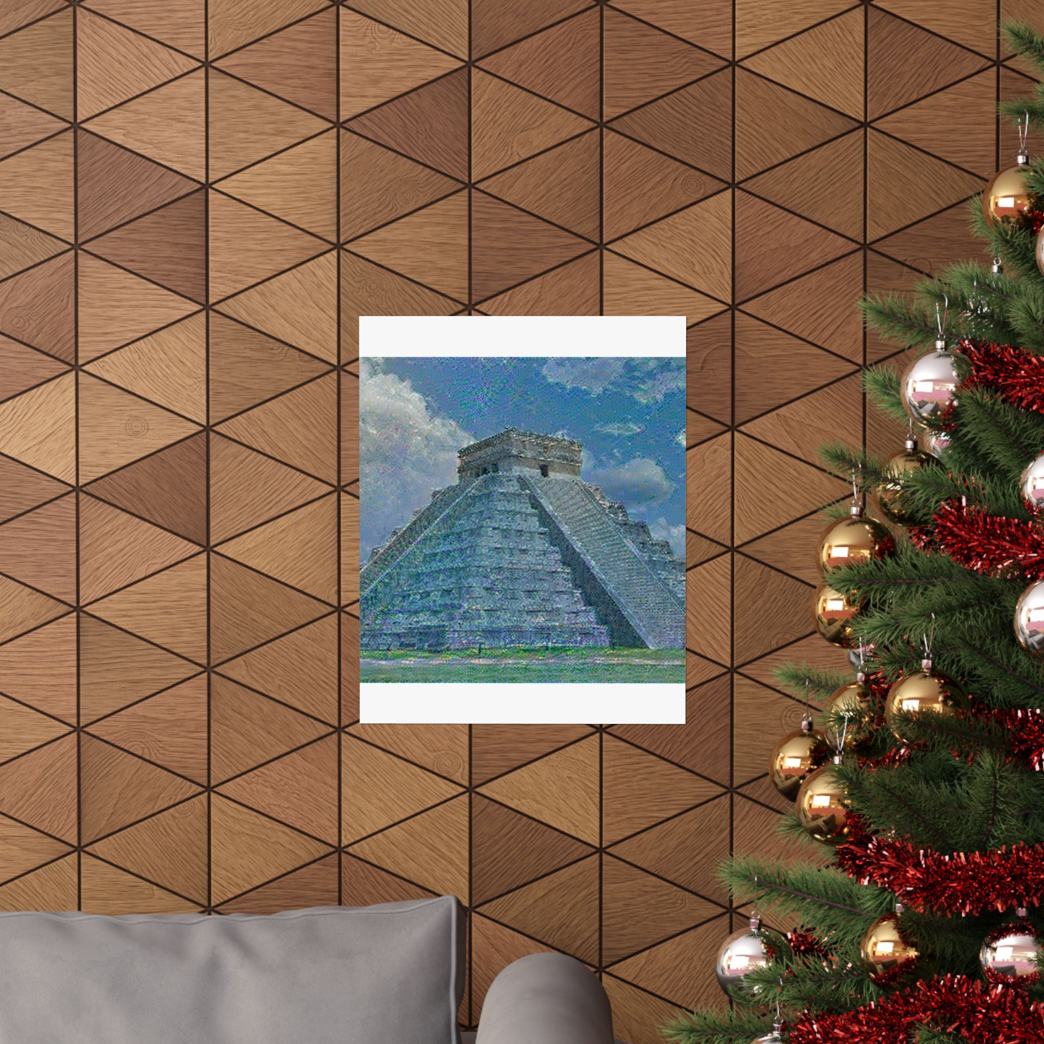 Chichen Itza in Water Lilies Style | Claude Monet Inspired Art