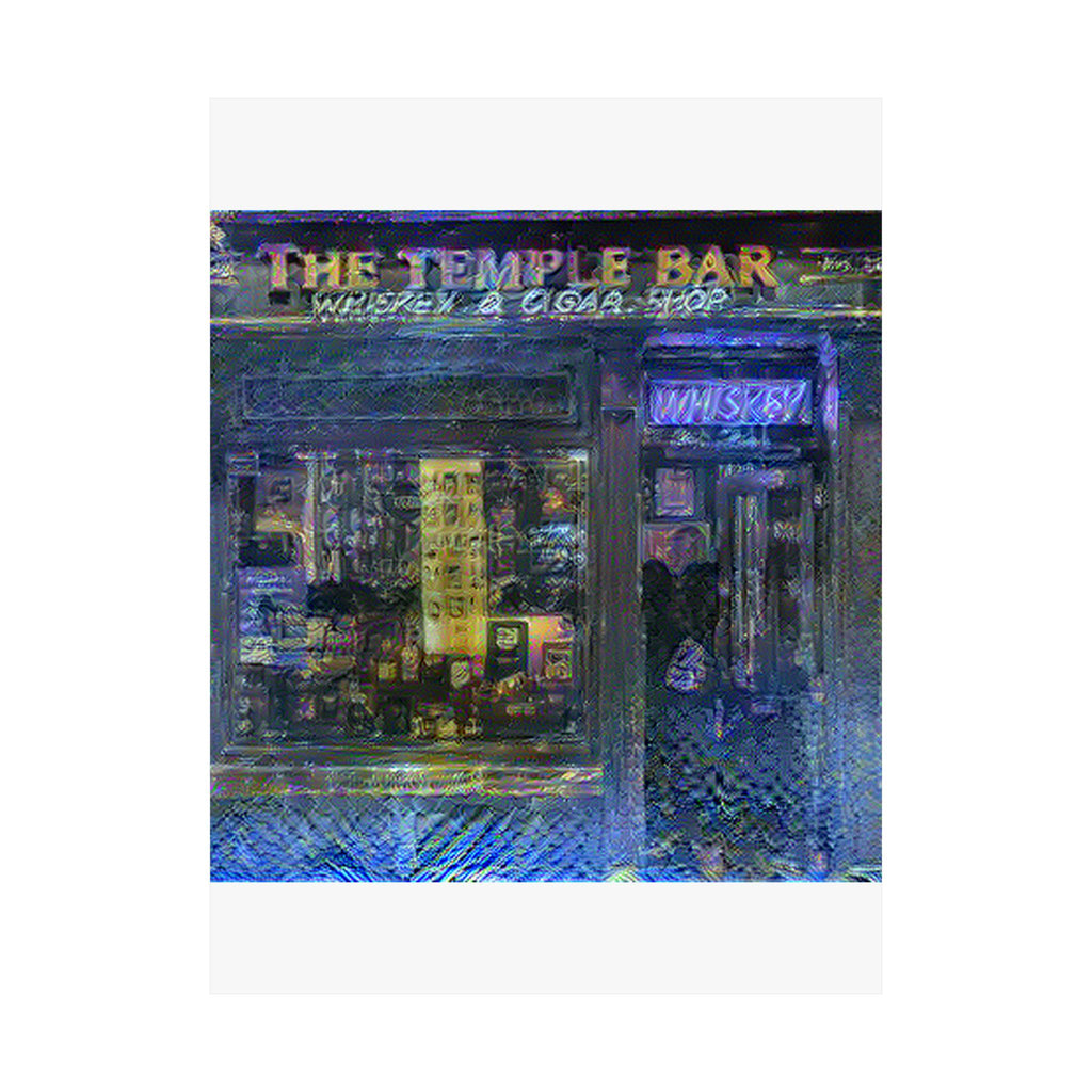 Temple Bar District in Starry Night Style | Vincent van Gogh Inspired Art