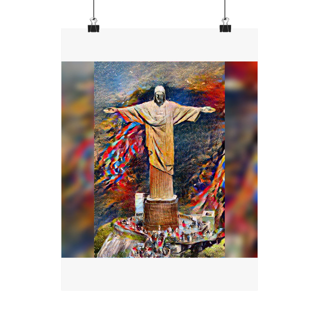 Christ the Redeemer in Composition VII Style - Art Poster Print