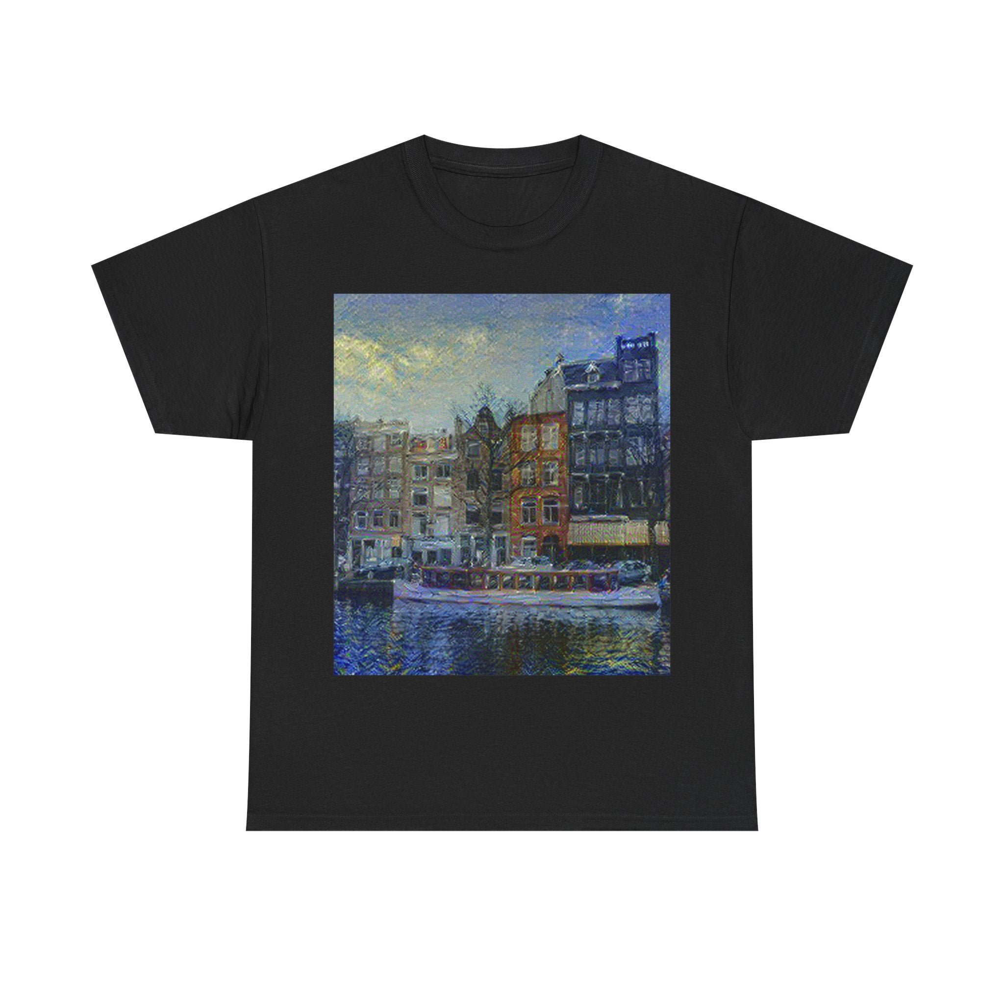 Amsterdam Canal Ring in Starry Night Style | Vincent van Gogh Inspired Art