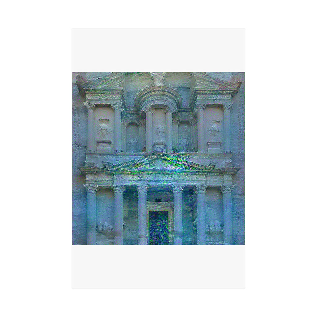 Petra in Water Lilies Style | Claude Monet Inspired Art