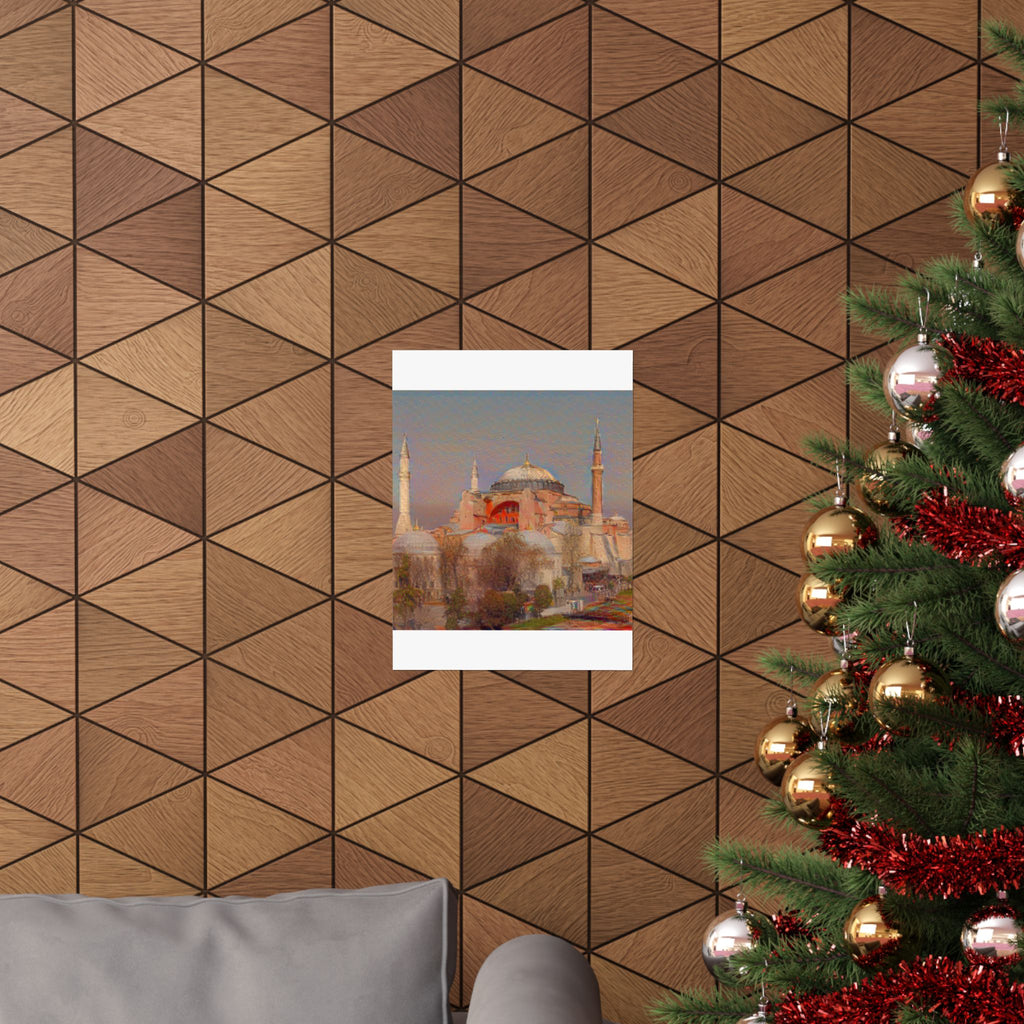 Hagia Sophia in The Scream Style - Poster Print