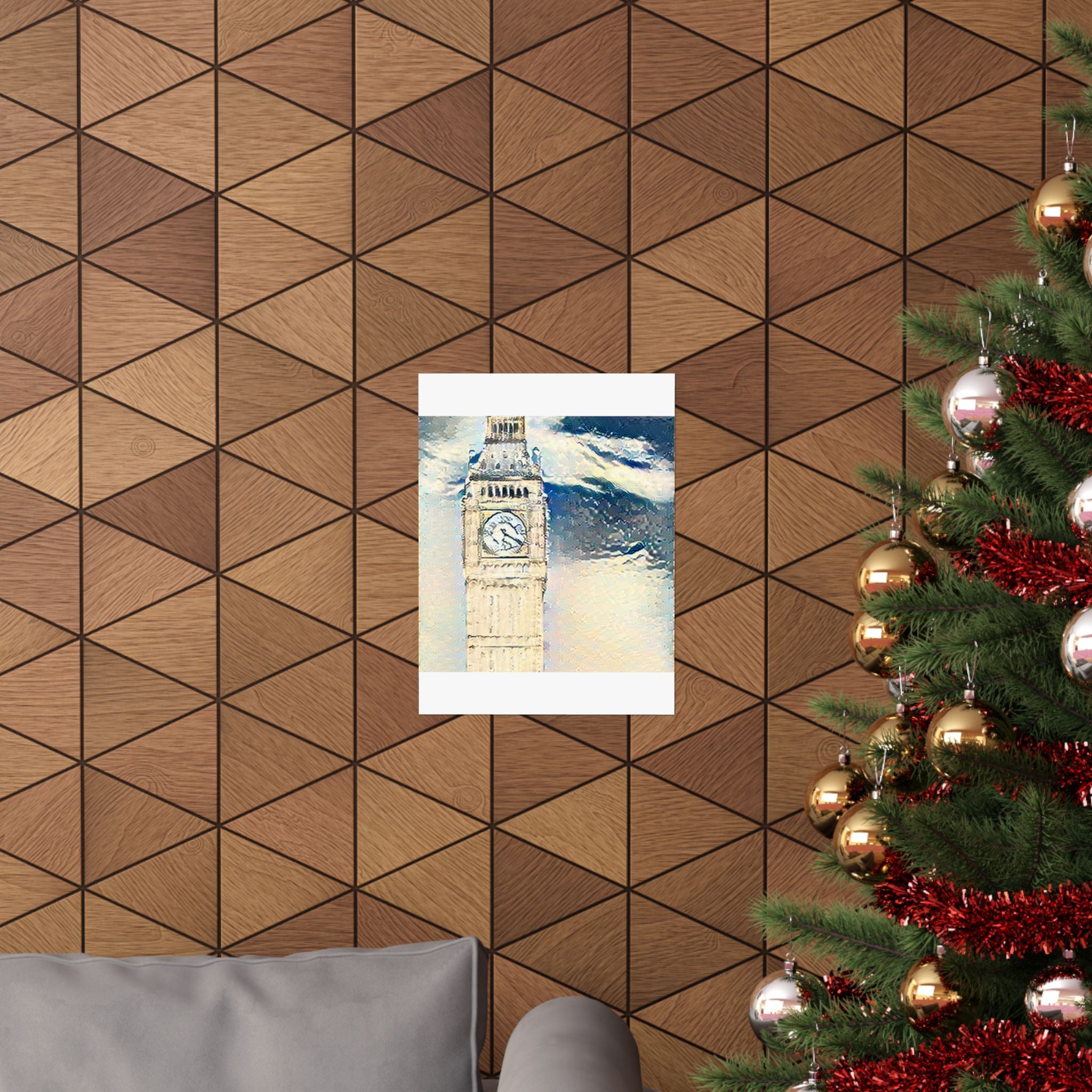 Big Ben in The Great Wave off Kanagawa Style | Katsushika Hokusai Inspired Art