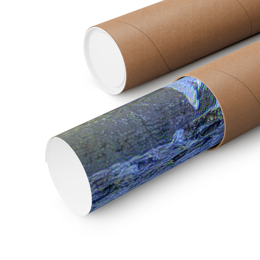 Parthenon in Starry Night Style - Poster Print