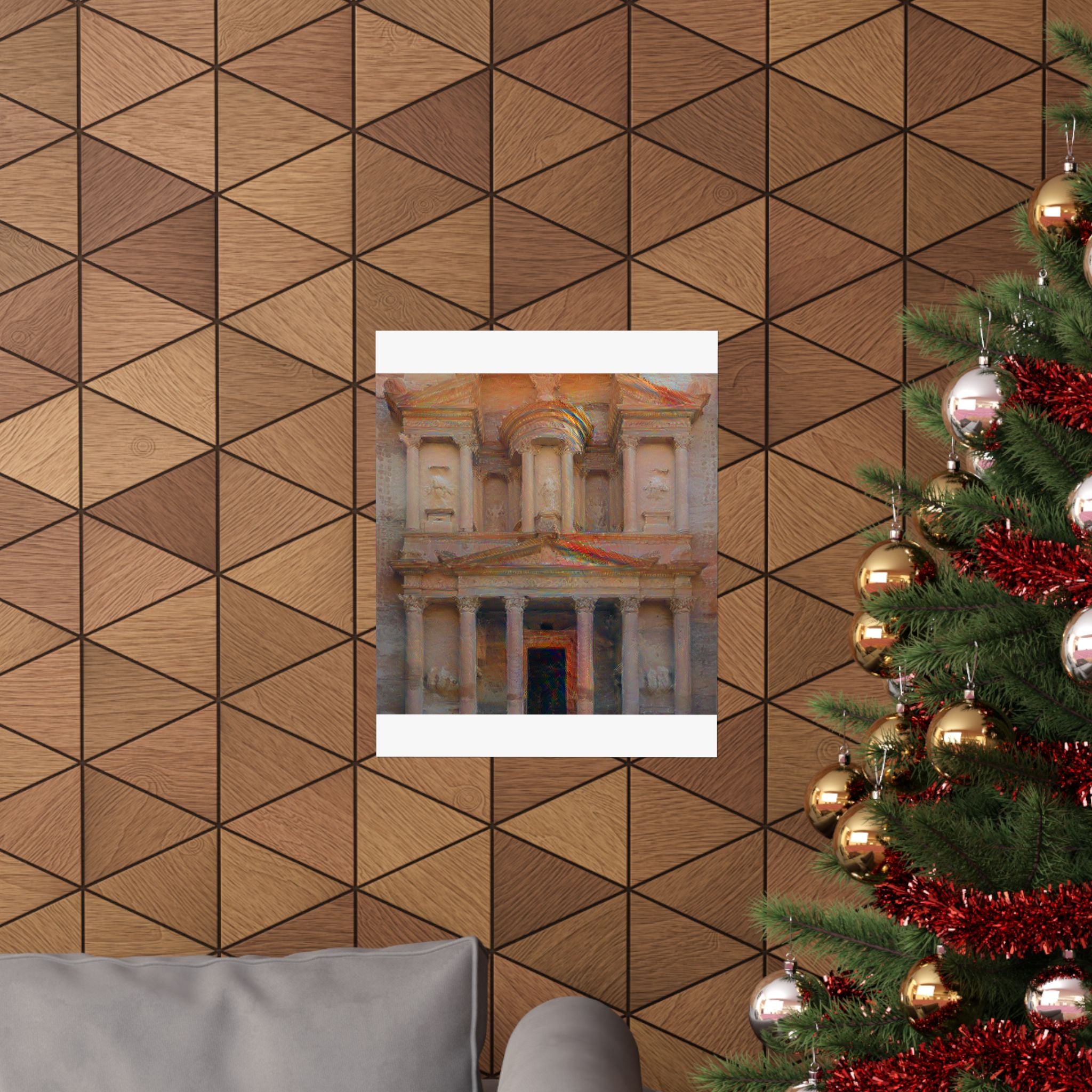 Petra in The Scream Style - Poster Print