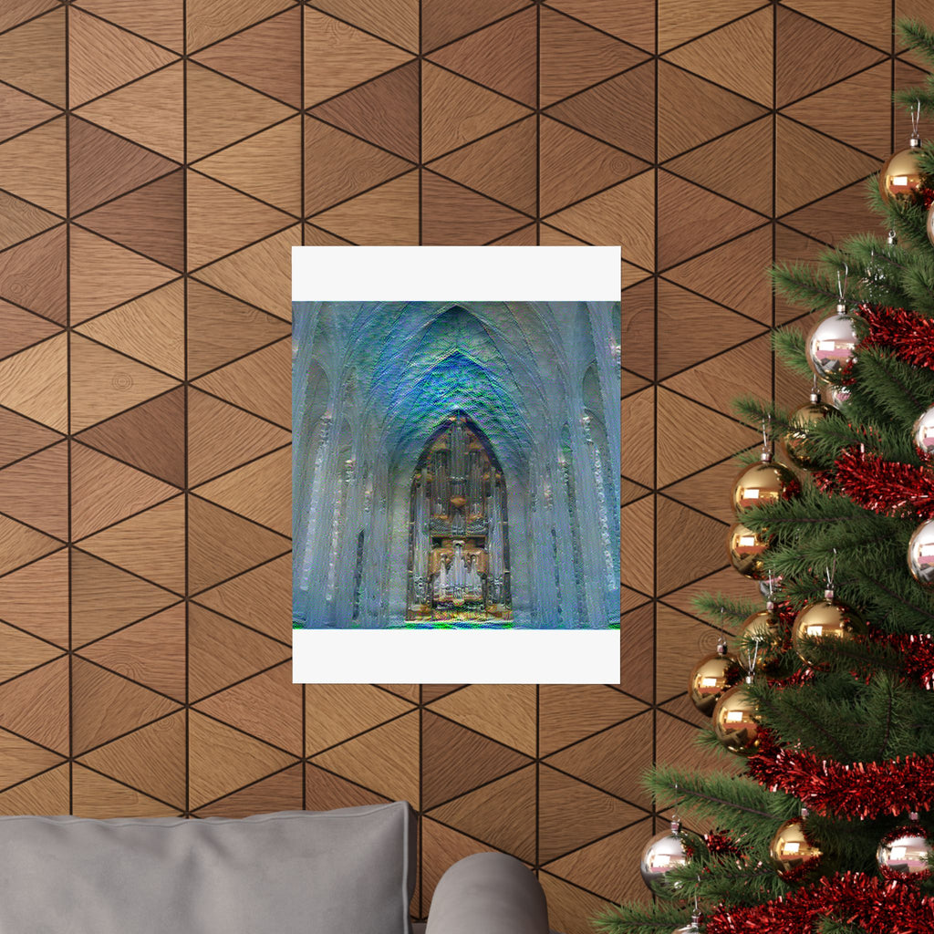 Hallgrimskirkja in Water Lilies Style | Claude Monet Inspired Art