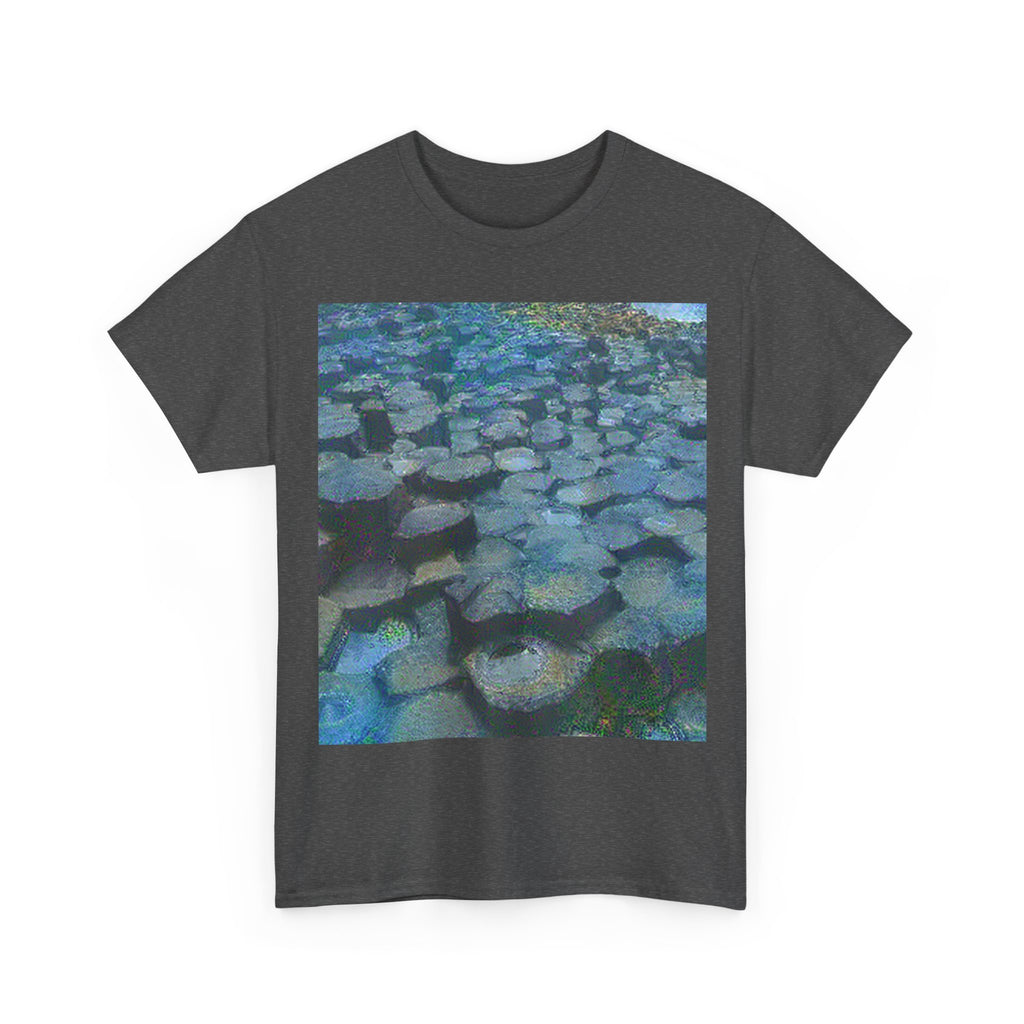 Giant's Causeway in Water Lilies Style | Claude Monet Inspired Art