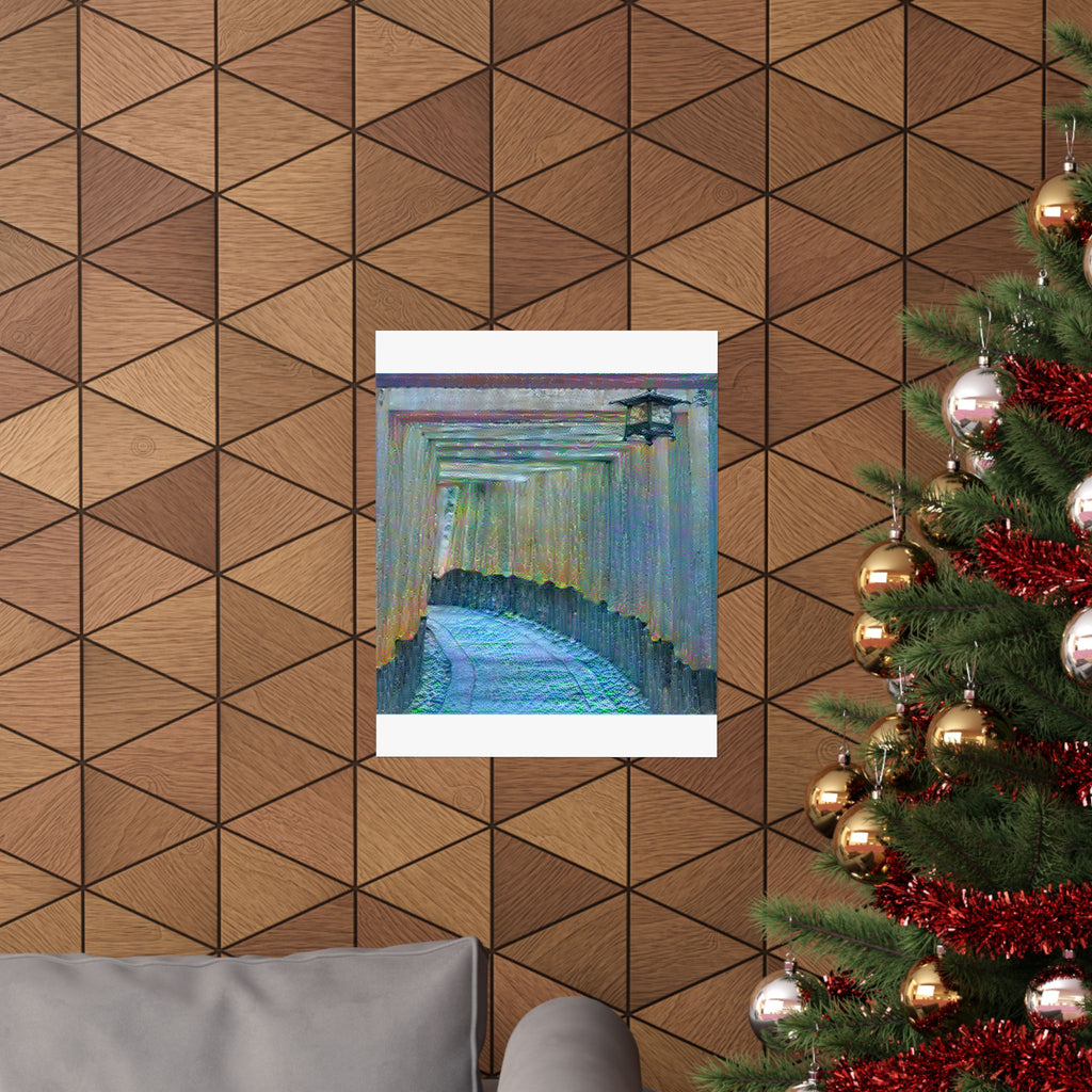 Fushimi Inari Shrine in Water Lilies Style | Claude Monet Inspired Art