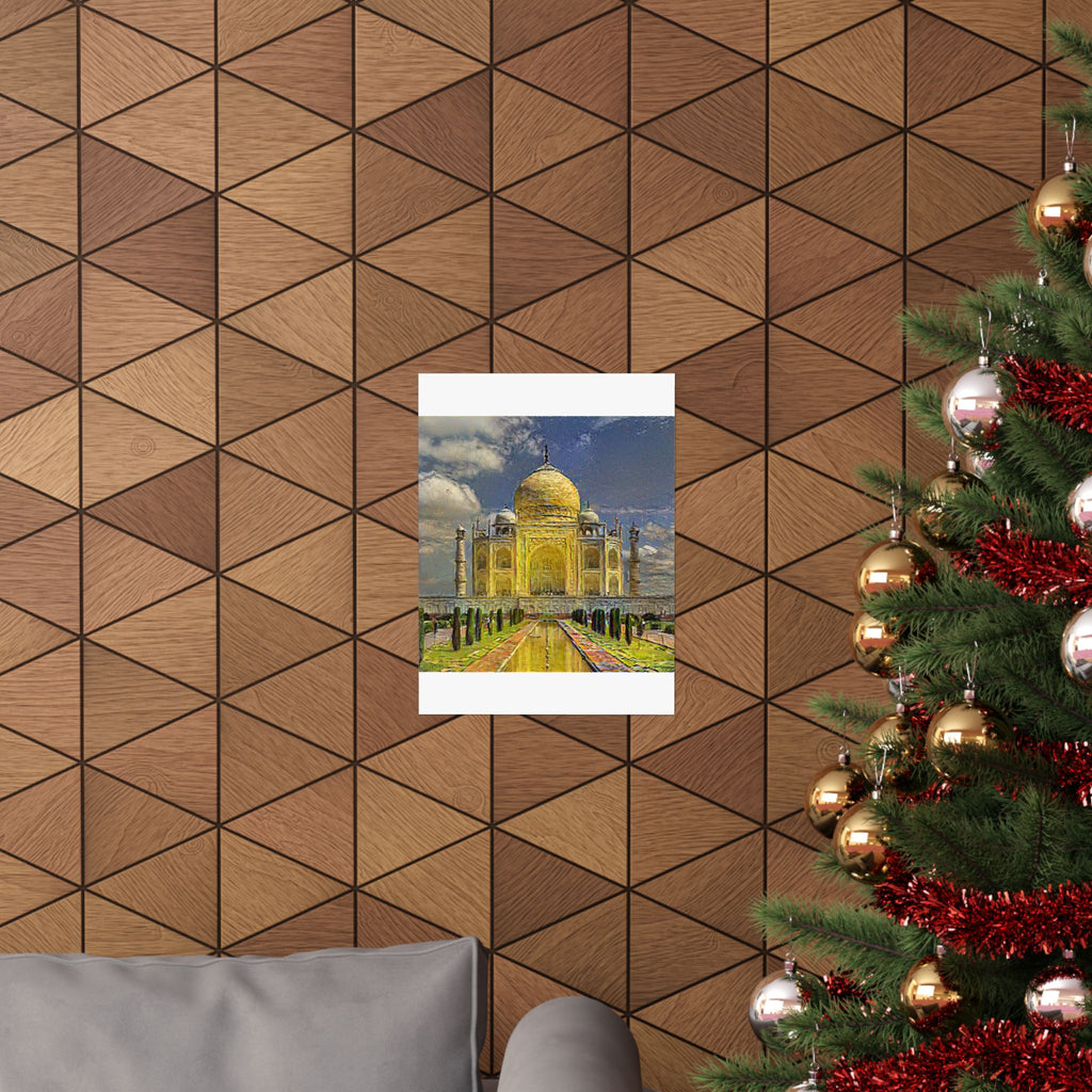 Taj Mahal in Cafe Terrace Style - Poster Print