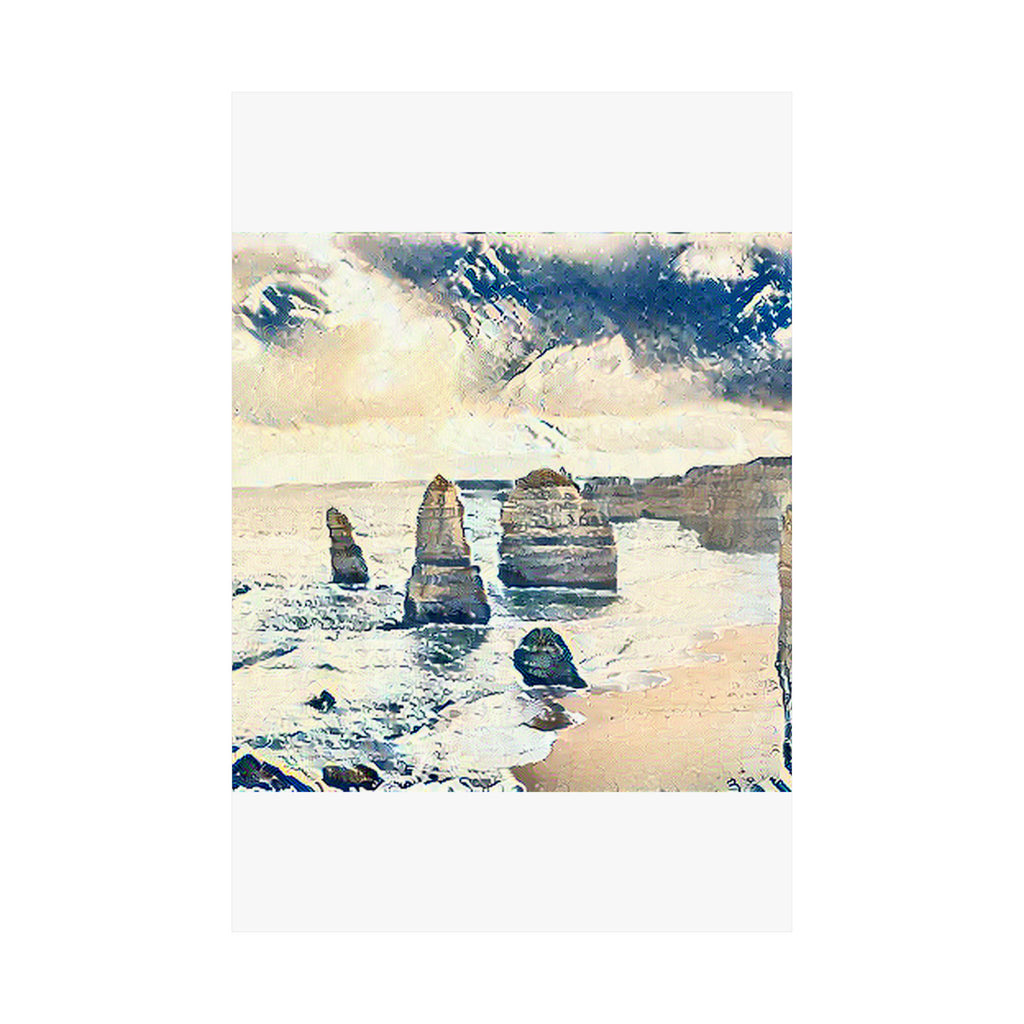 Twelve Apostles in The Great Wave off Kanagawa Style | Katsushika Hokusai Inspired Art