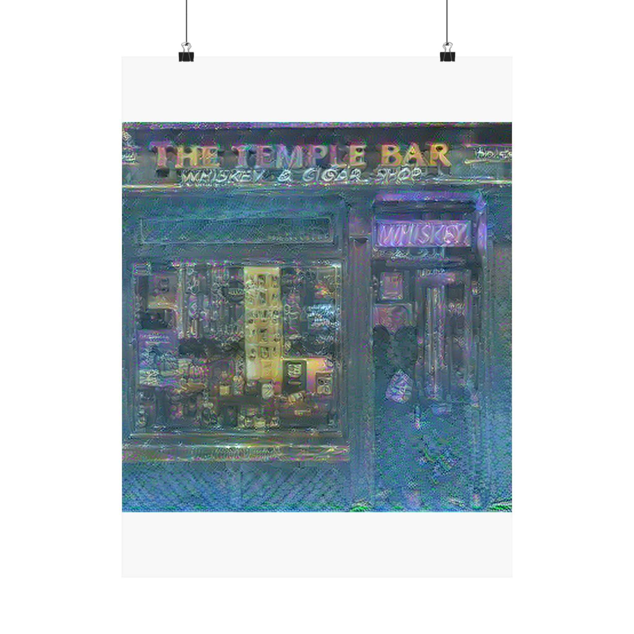 Temple Bar District in Water Lilies Style | Claude Monet Inspired Art