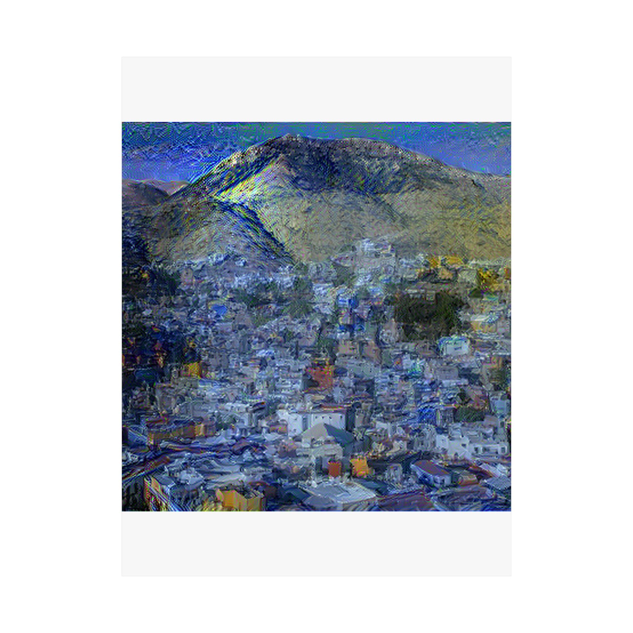 Guanajuato in Starry Night Style | Vincent van Gogh Inspired Art