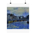 Ha'penny Bridge in Starry Night Style | Vincent van Gogh Inspired Art
